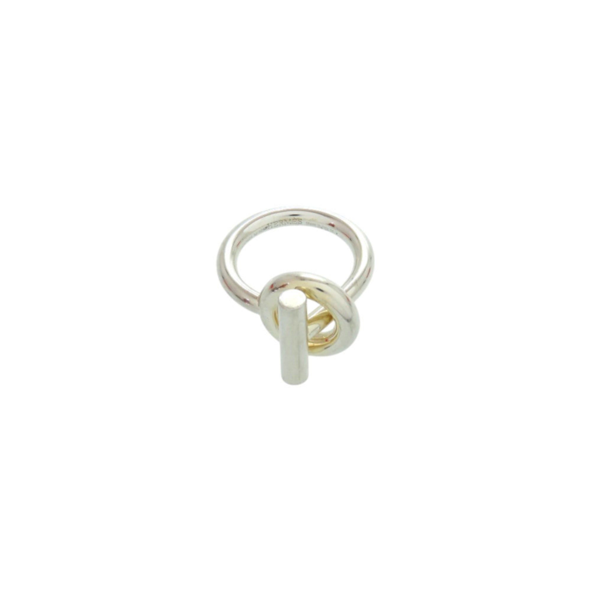 Hermes Excellent condition Hermes Echappé size 54 silver 925 ring 1257 Size ONE SIZE - 4 Thumbnail