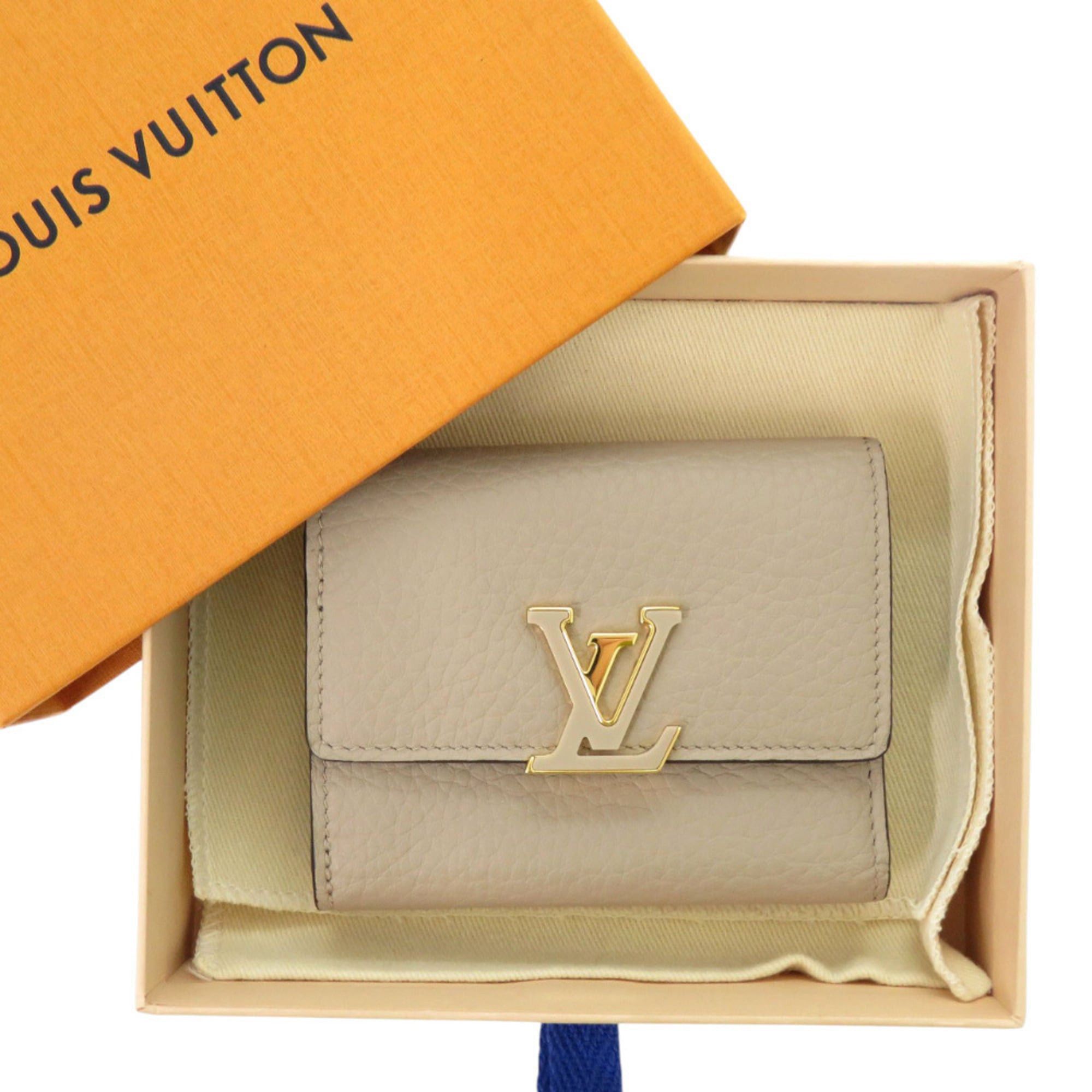 Louis Vuitton Like new Louis Vuitton Portefeuille Capucines Compact M62159 Tri-fold Wallet in Beige Taurillon Leather with Gold Hardware and IC Chip, LV 1329 Size ONE SIZE - 2 Thumbnail