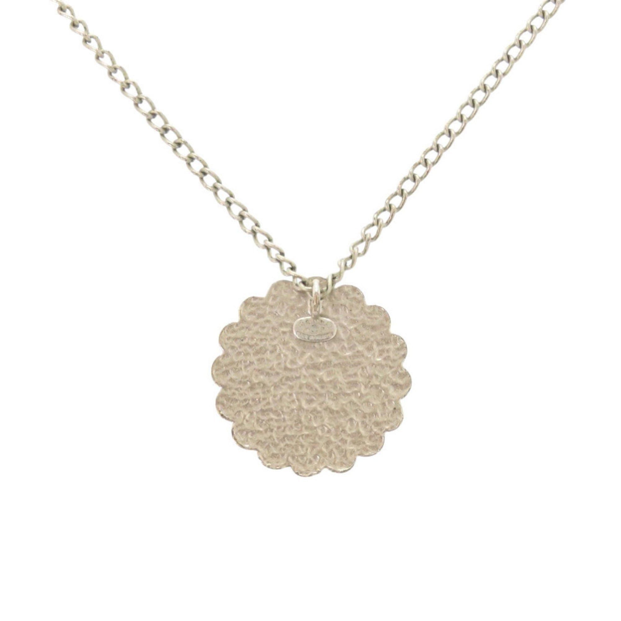 Chanel Excellent condition Chanel Coco Mark flower motif 04P metal silver necklace 1253 Size ONE SIZE - 2 Thumbnail