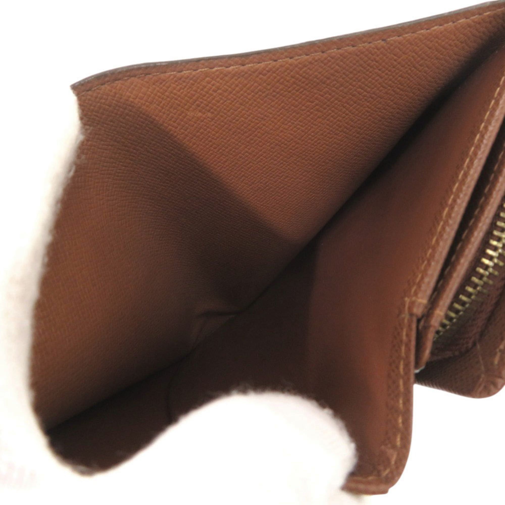 Louis Vuitton Excellent condition, no stickiness. Louis Vuitton Porte Monnaie Bi-fold Wallet M61730, Brown, Tresor Monogram. LV 1732. Size ONE SIZE - 7 Thumbnail