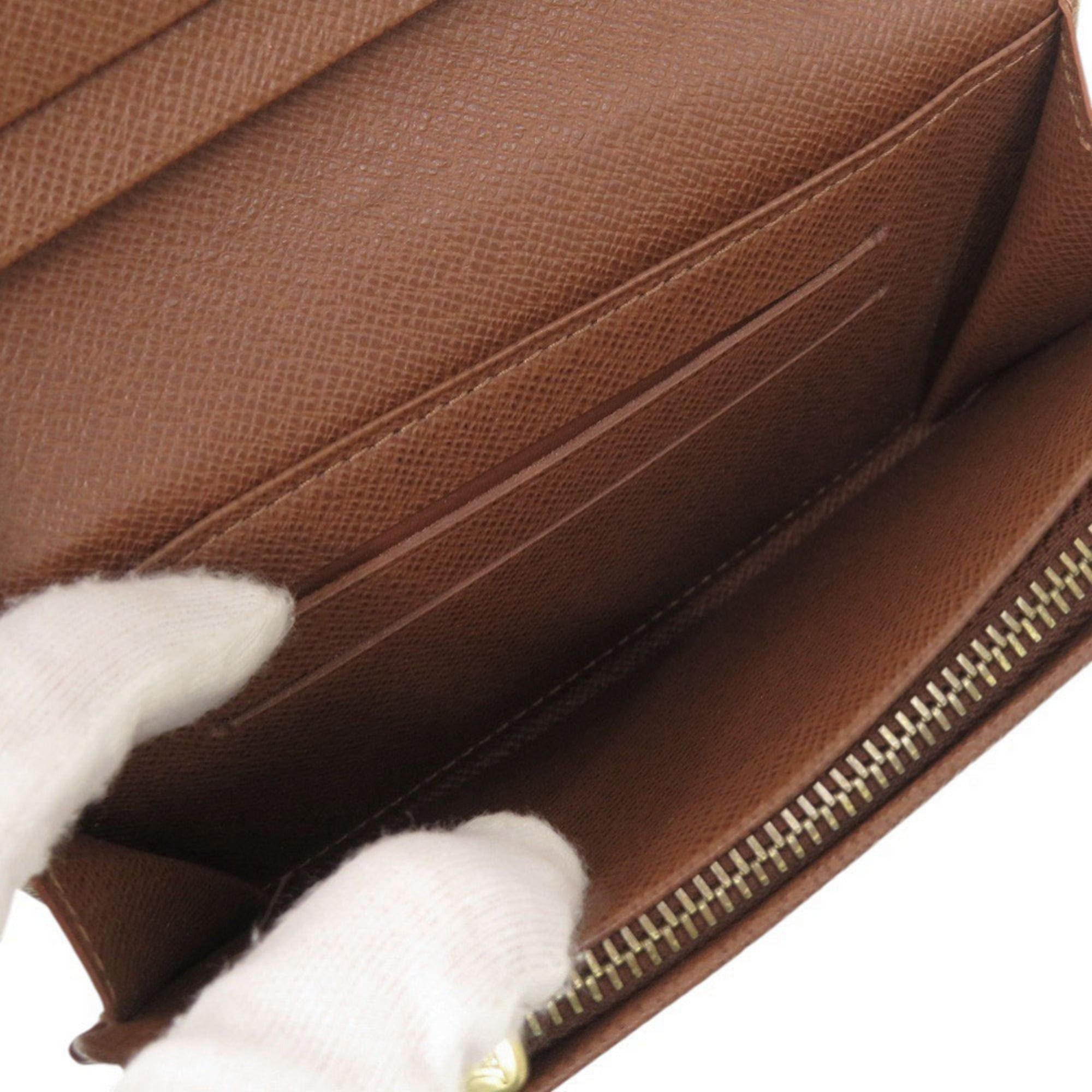 Louis Vuitton Excellent condition, no stickiness. Louis Vuitton Porte Monnaie Bi-fold Wallet M61730, Brown, Tresor Monogram. LV 1732. Size ONE SIZE - 5 Thumbnail