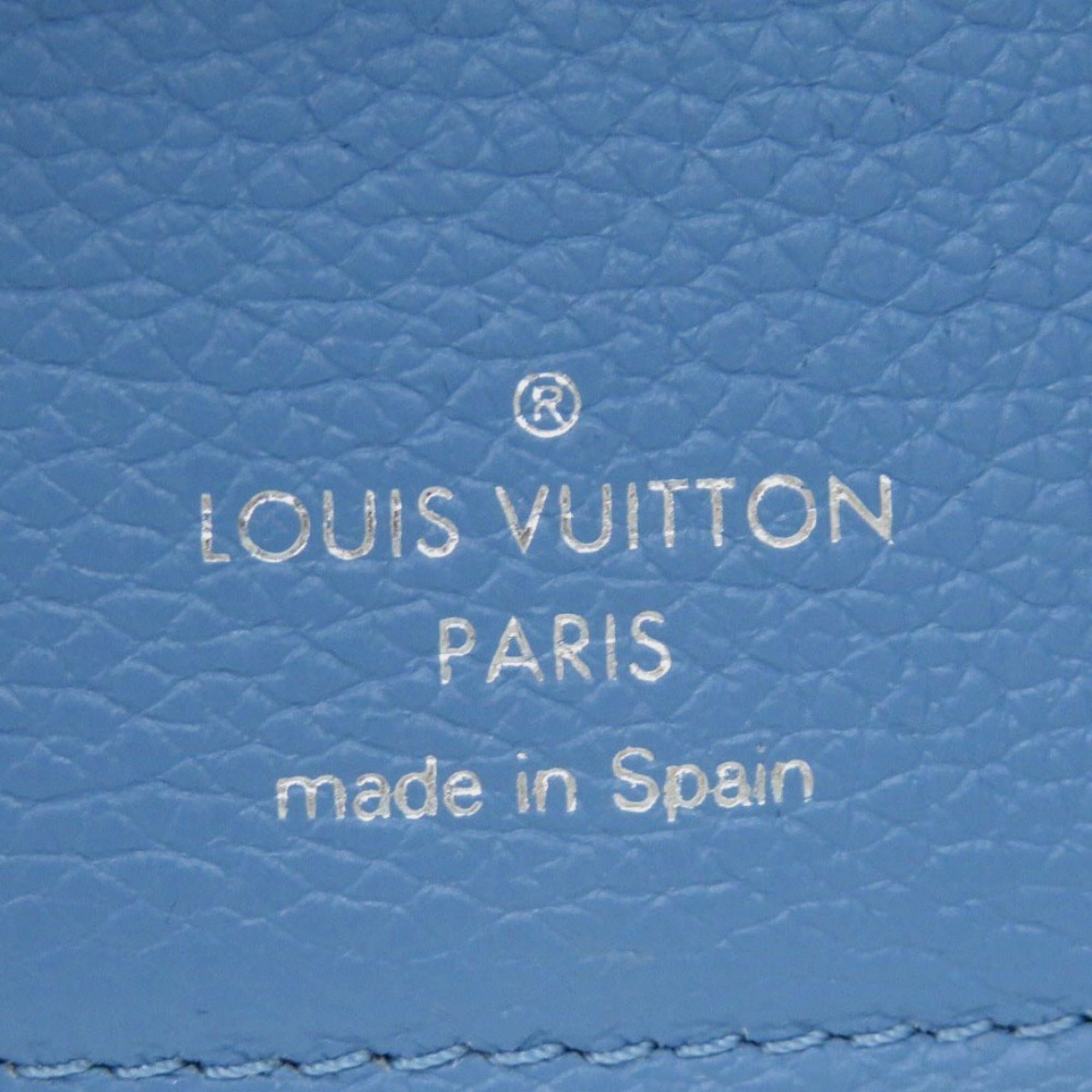 Louis Vuitton Excellent condition Louis Vuitton Portefeuille Rock Mini M67861, blue leather with silver hardware, LV tri-fold wallet 1036 Size ONE SIZE - 6 Thumbnail