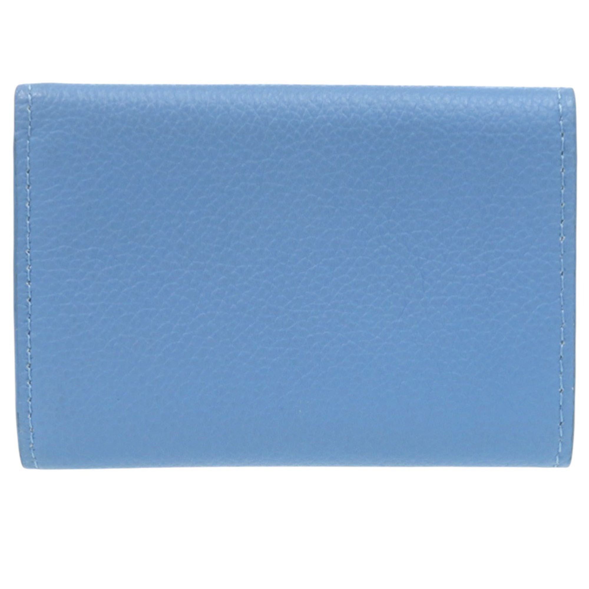 Louis Vuitton Excellent condition Louis Vuitton Portefeuille Rock Mini M67861, blue leather with silver hardware, LV tri-fold wallet 1036 Size ONE SIZE - 2 Thumbnail
