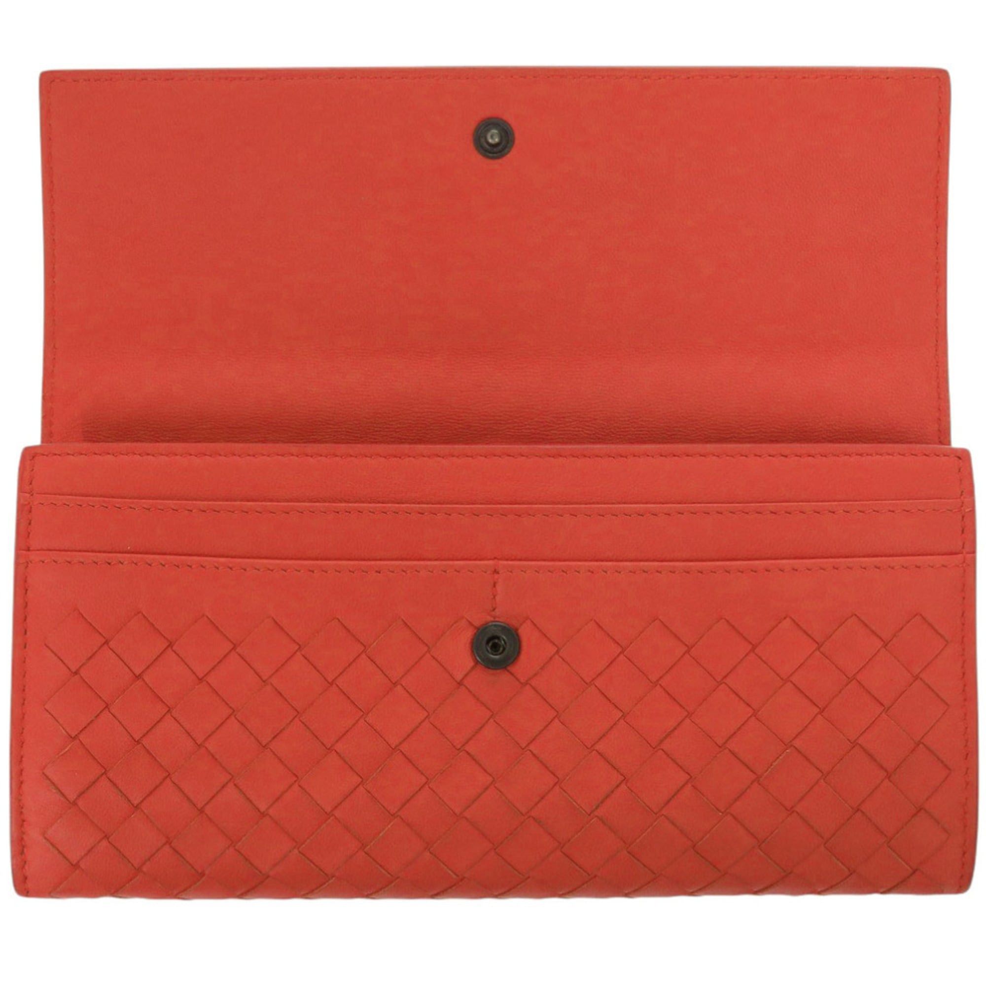 Bottega Veneta Excellent condition Bottega Veneta Intrecciato leather red long wallet, item number 0787 Size ONE SIZE - 4 Thumbnail