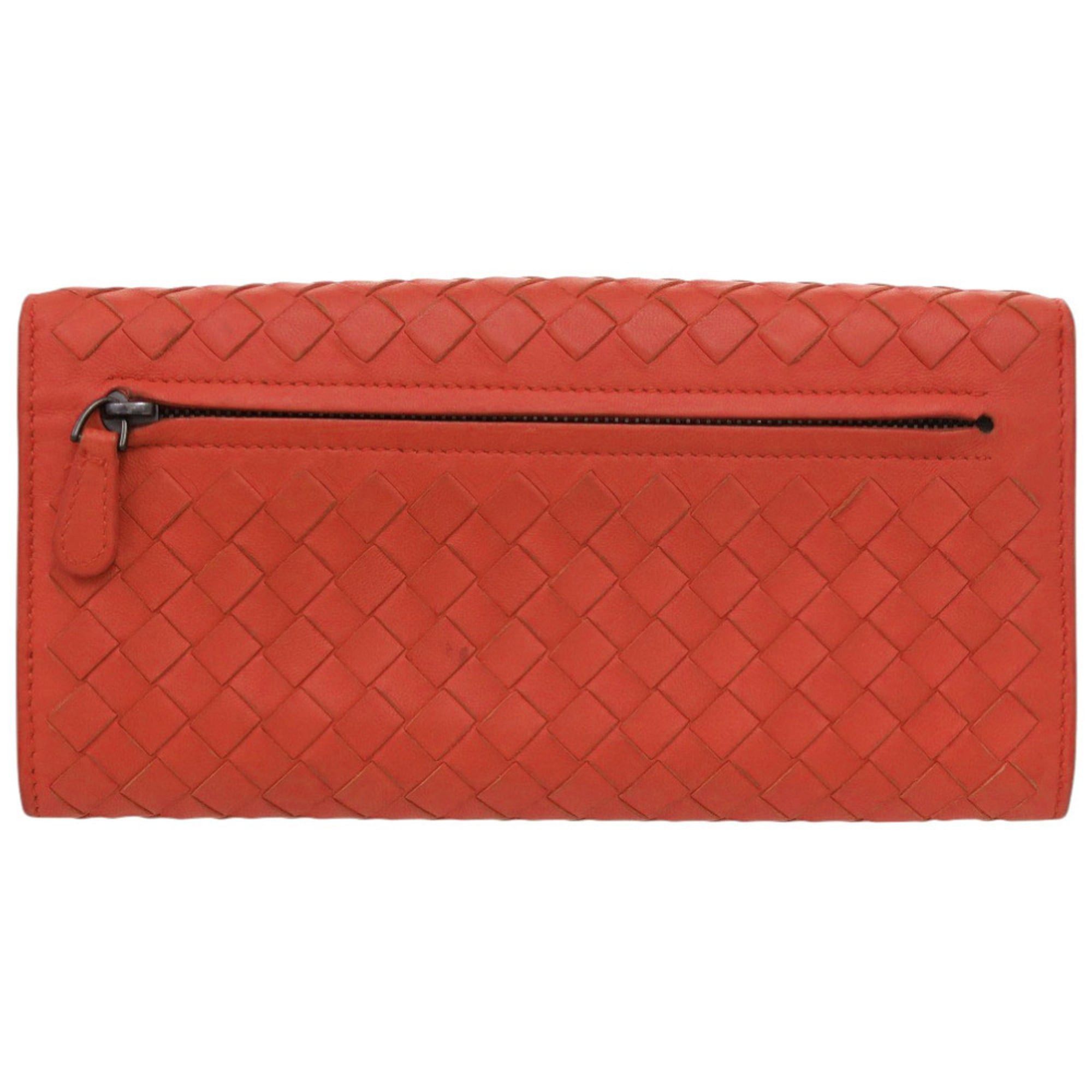 Bottega Veneta Excellent condition Bottega Veneta Intrecciato leather red long wallet, item number 0787 Size ONE SIZE - 2 Thumbnail