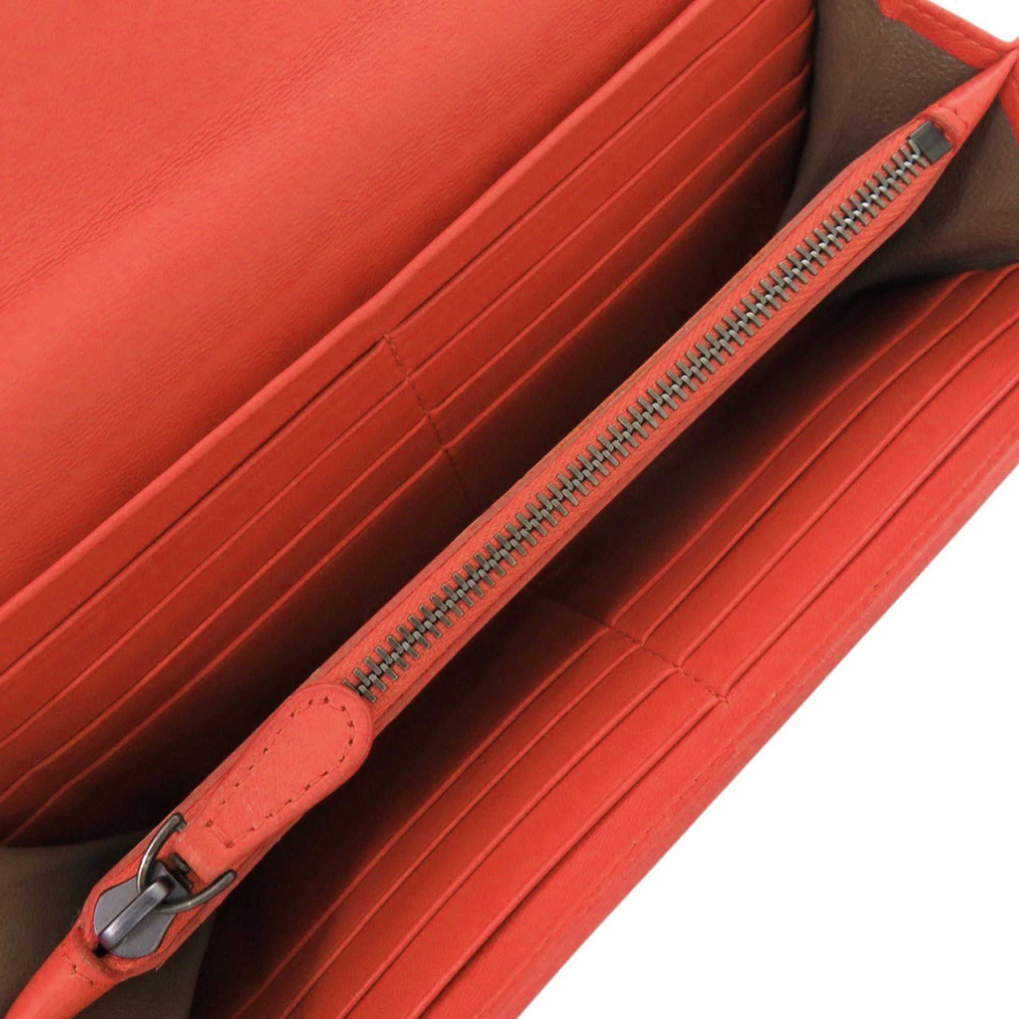 Bottega Veneta Excellent condition Bottega Veneta Intrecciato leather red long wallet, item number 0787 Size ONE SIZE - 5 Thumbnail