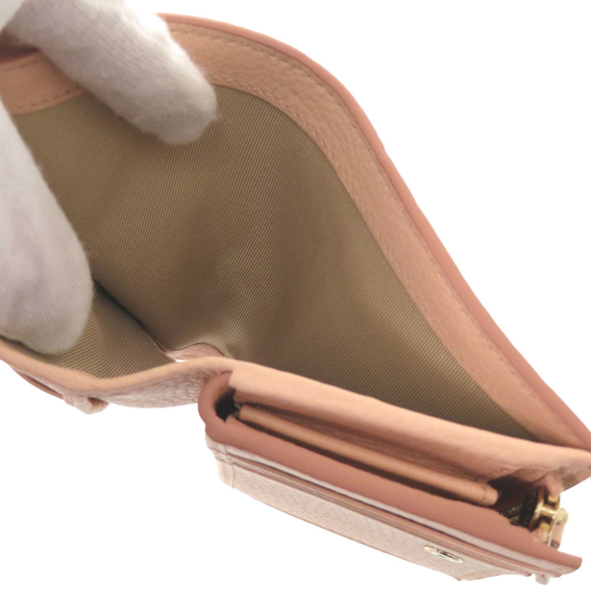 Gucci Like new Gucci GG Emblem Medium Wallet 815874 Grained Leather Taupe Beige Bifold 1047 Size ONE SIZE - 4 Thumbnail