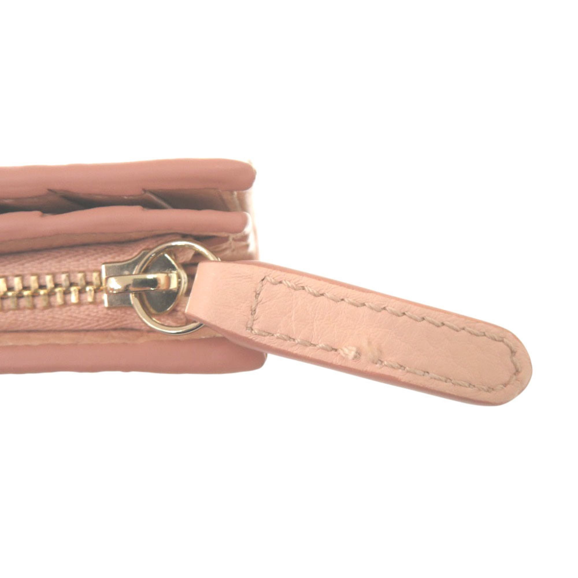 Gucci Like new Gucci GG Emblem Medium Wallet 815874 Grained Leather Taupe Beige Bifold 1047 Size ONE SIZE - 5 Thumbnail