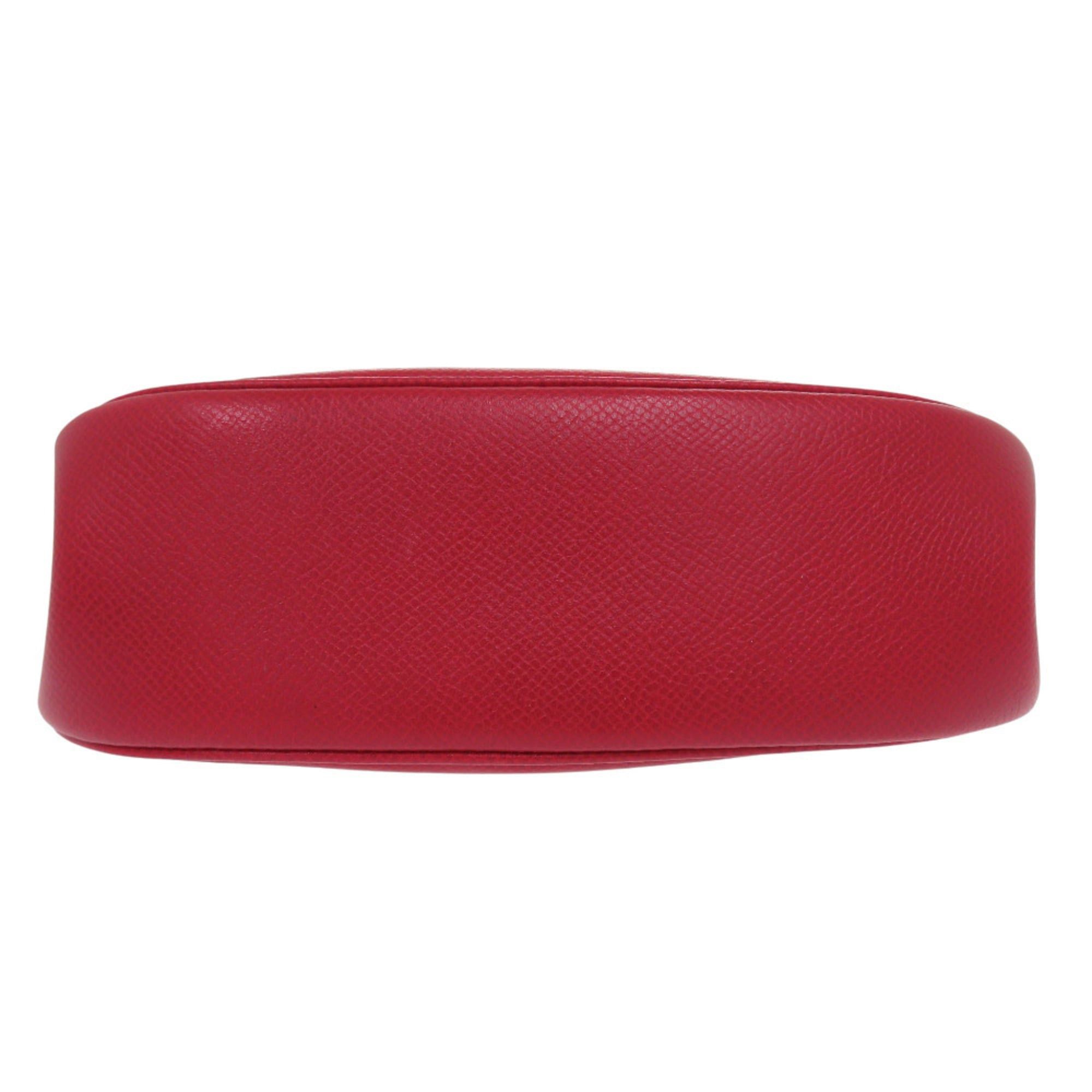 Hermes Excellent condition Hermès Banana Kelly Couchbel Rouge vif clutch bag in red with gold hardware and a 〇U stamp. Item number 1465. Size ONE SIZE - 3 Thumbnail