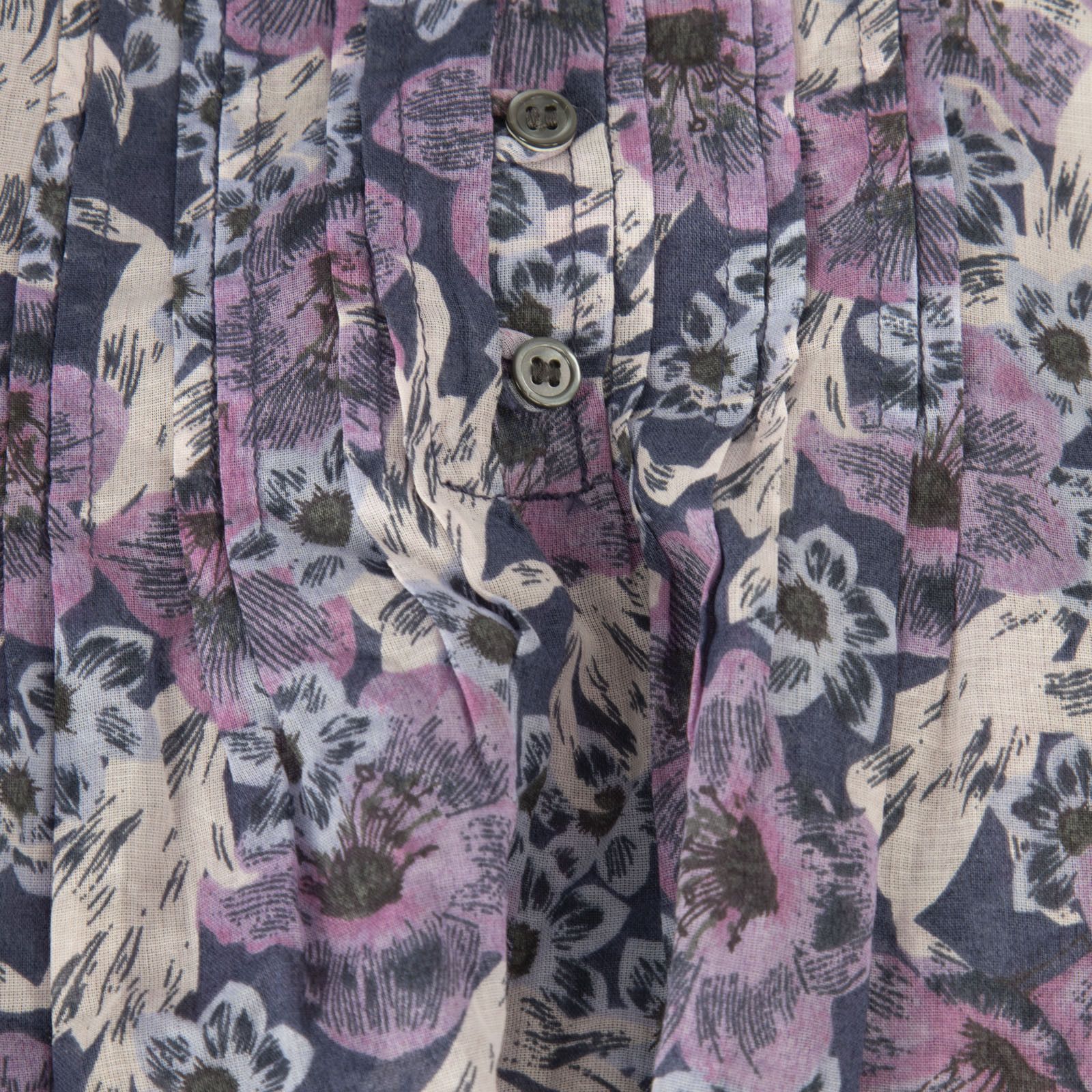 Isabel Marant Purple Floral Sleeveless Blouse Size XS / US 0-2 / IT 36-38 - 3 Thumbnail