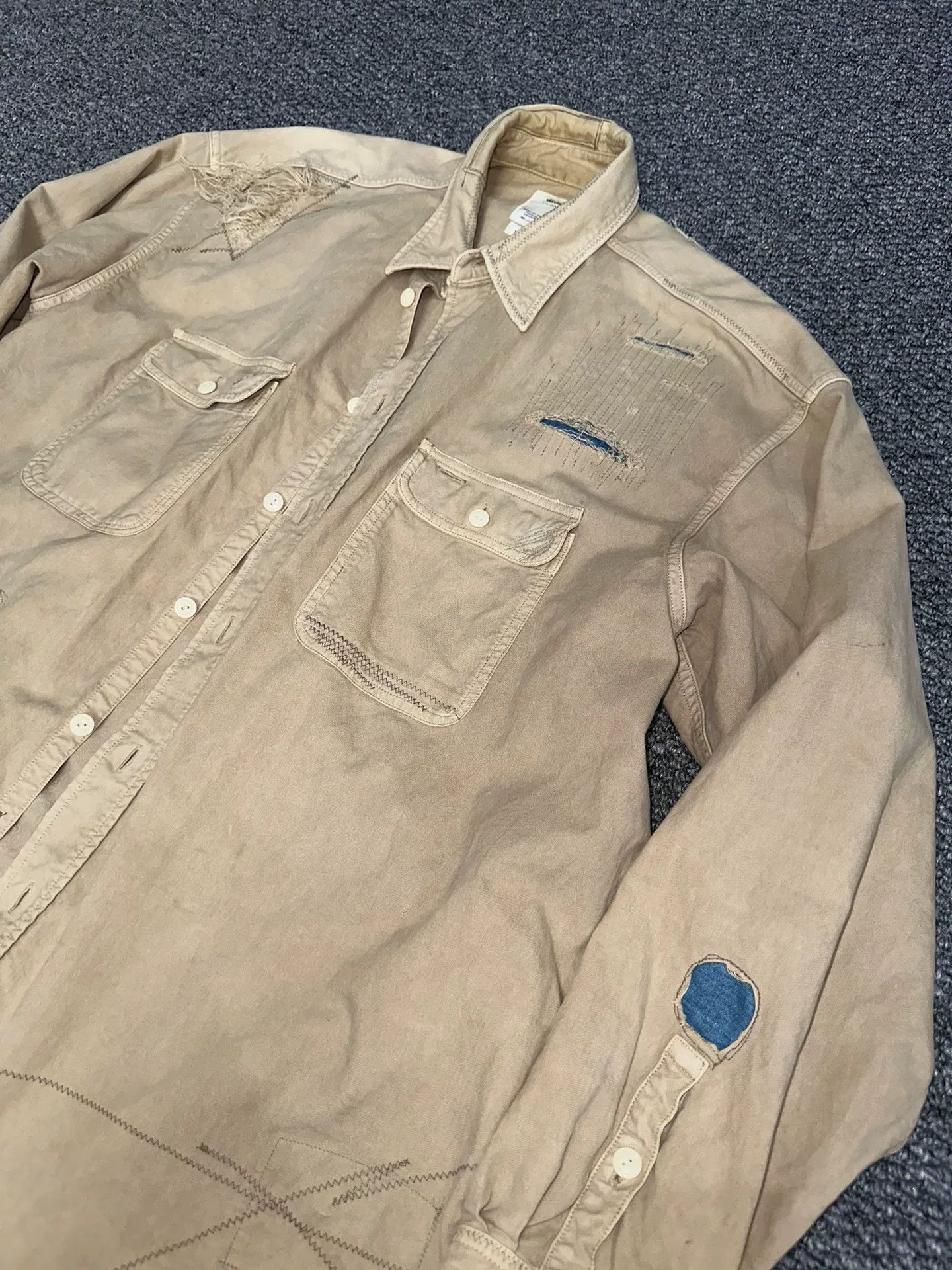 Visvim visvim grand crash soft oversized shirt Size US M / EU 48-50 / 2 - 2 Thumbnail