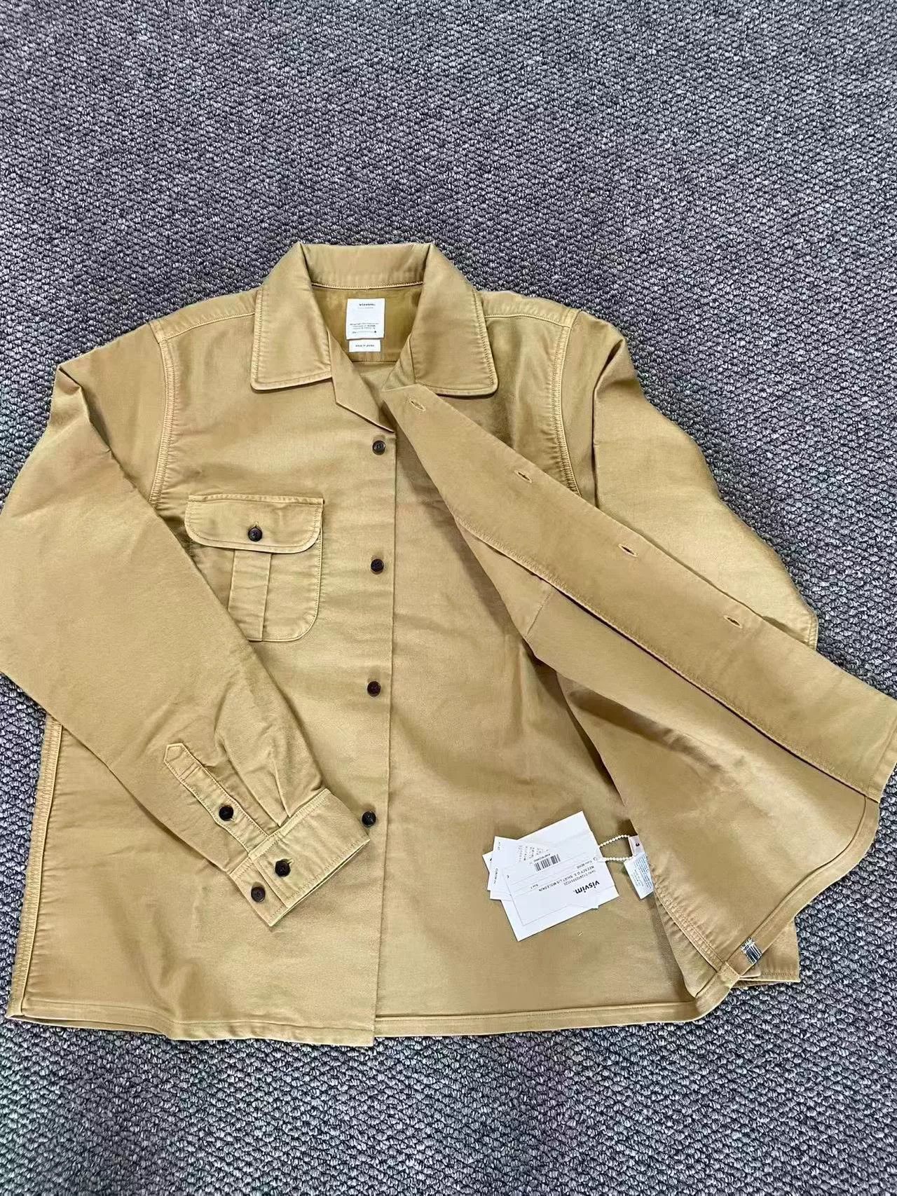 Visvim visvim keesey cotton shirt in beige Size US M / EU 48-50 / 2 - 2 Thumbnail