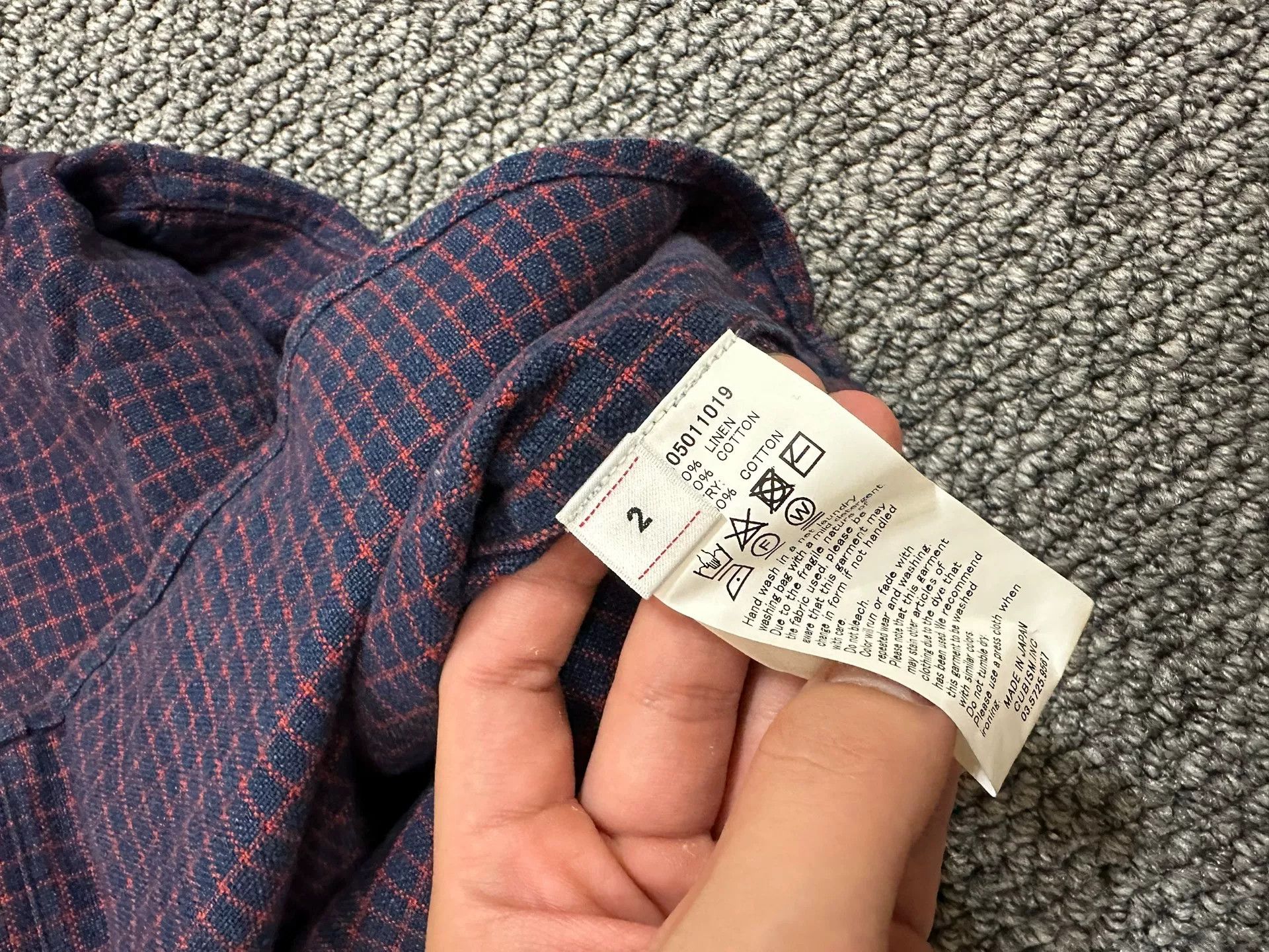Visvim visvim lumber shirt in purple check pattern Size US S / EU 44-46 / 1 - 4 Thumbnail