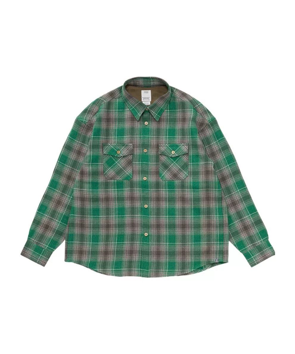 Visvim visvim green plaid shirt for spring Size US M / EU 48-50 / 2 - 4 Thumbnail