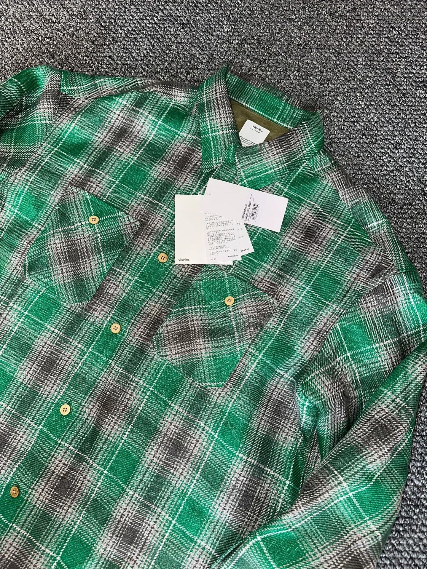 Visvim visvim green plaid shirt for spring Size US M / EU 48-50 / 2 - 3 Thumbnail