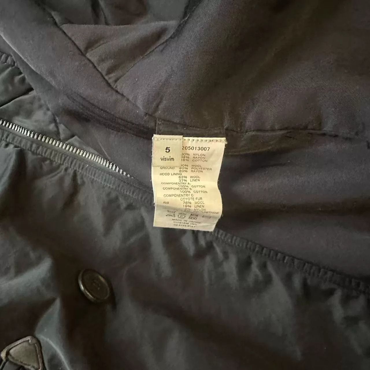 Visvim visvim black nylon jacket with fur hood Size US L / EU 52-54 / 3 - 4 Thumbnail