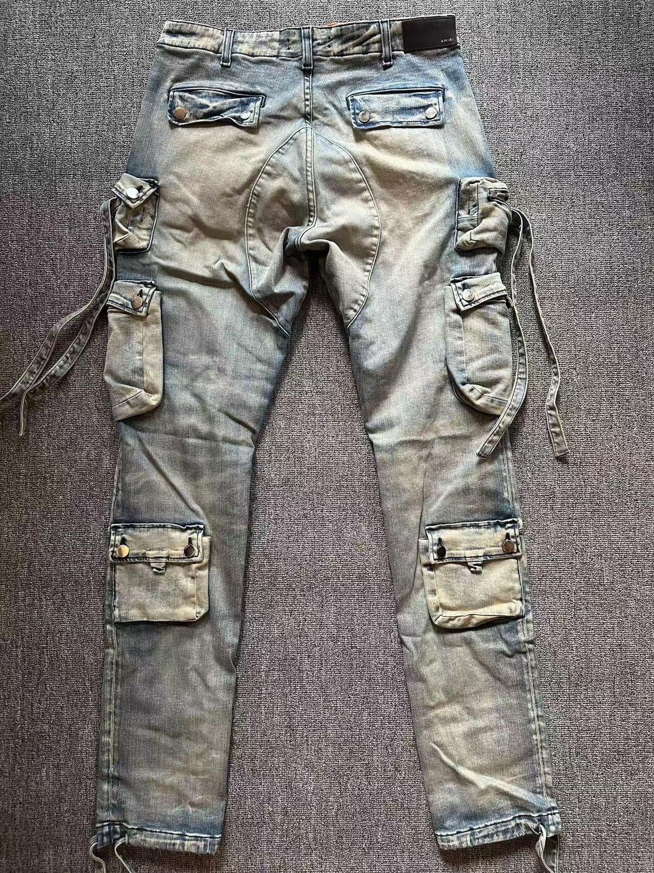Amiri amiri cargo jeans in comfortable denim fabric Size US 33 - 2 Thumbnail