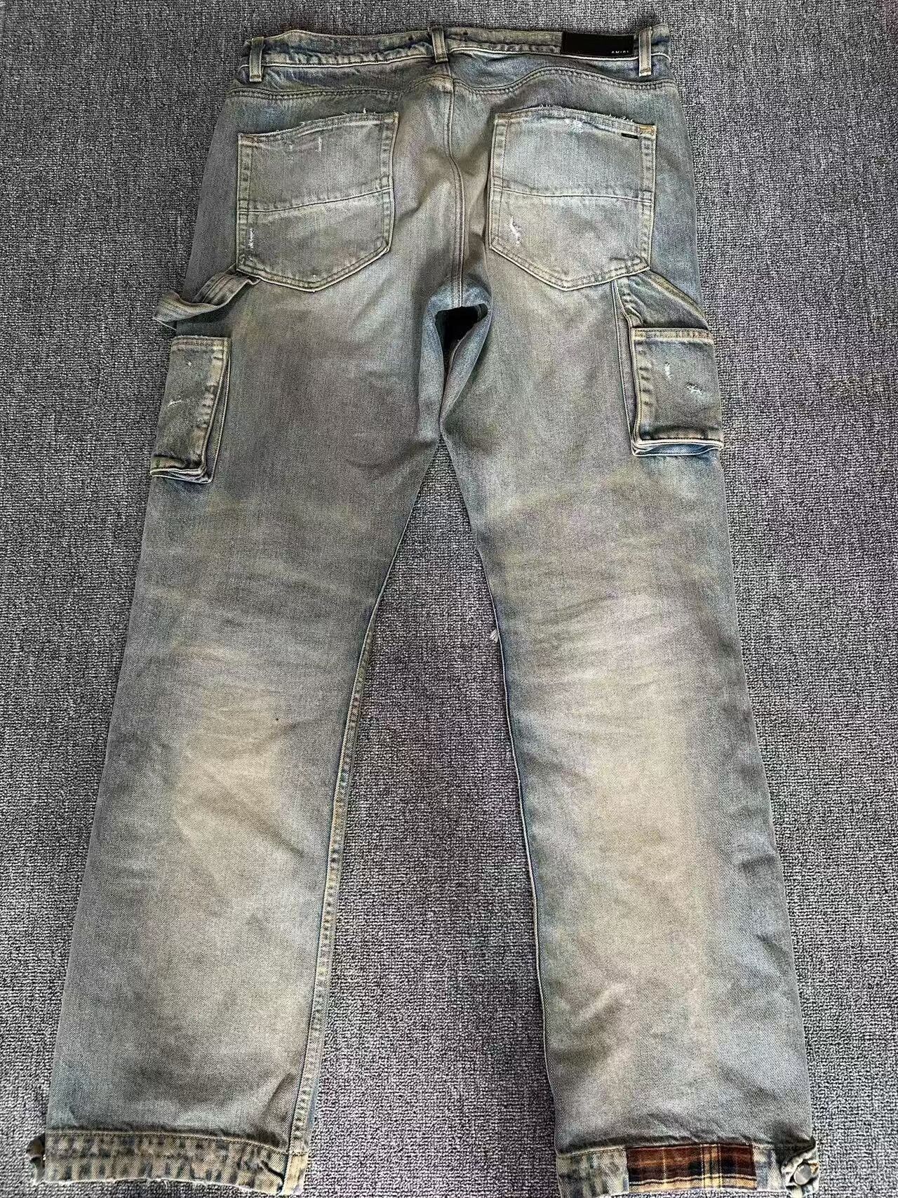 Amiri amiri distressed loose fit denim pants Size US 34 / EU 50 - 4 Thumbnail