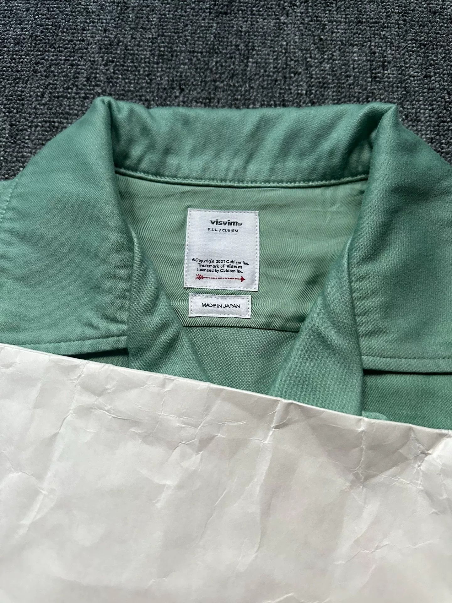 Visvim visvim keesey cotton shirt in green Size US M / EU 48-50 / 2 - 4 Thumbnail