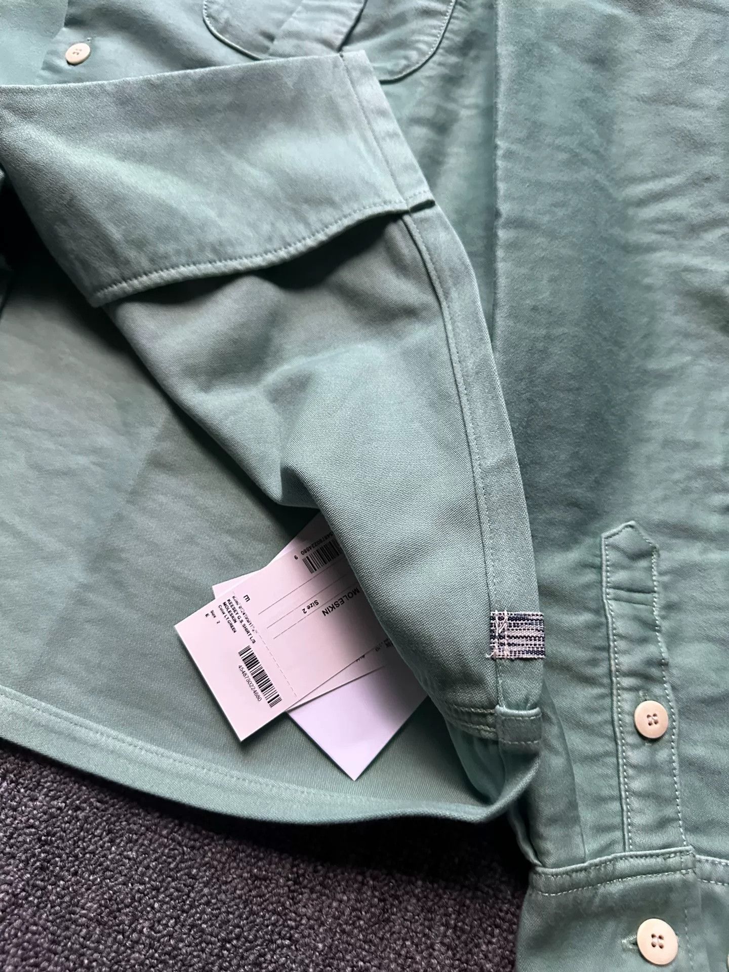 Visvim visvim keesey cotton shirt in green Size US M / EU 48-50 / 2 - 7 Thumbnail