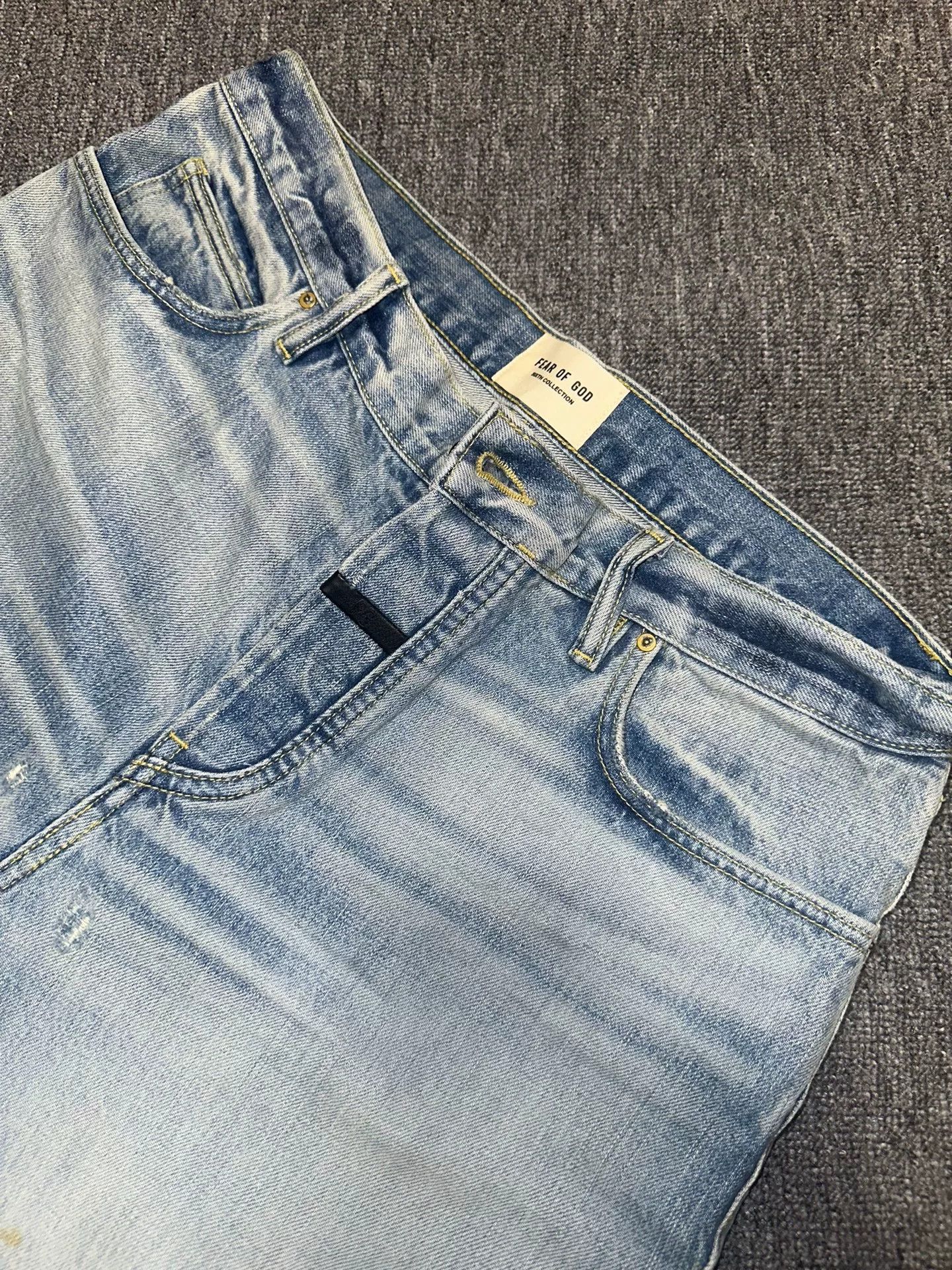 Fear of God fear of god distressed denim pants Size US 34 / EU 50 - 3 Thumbnail