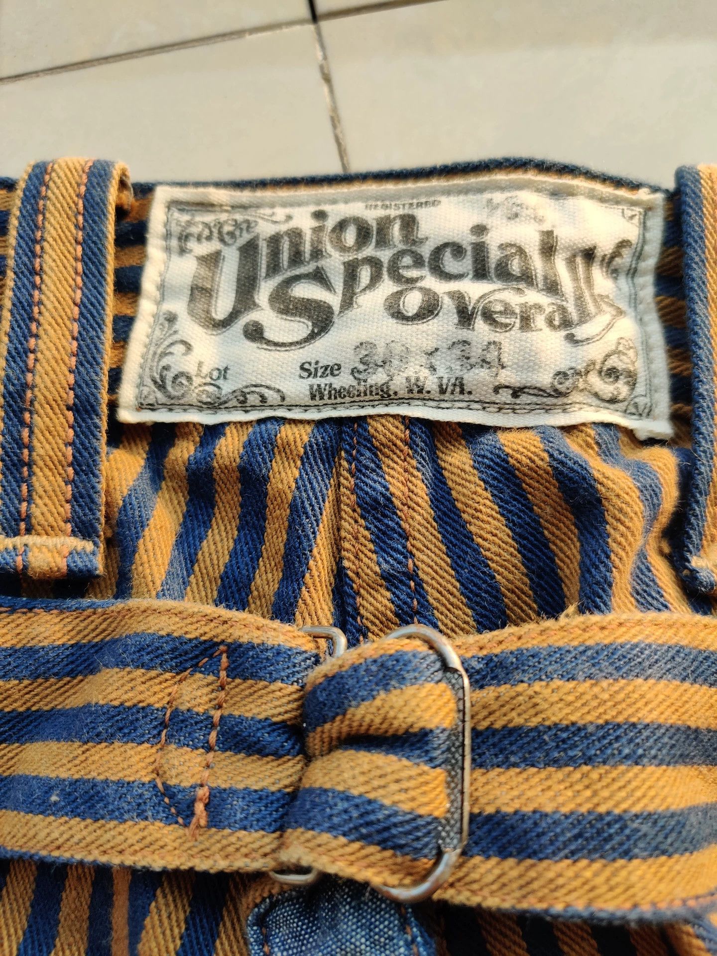 Freewheelers freewheelers longshoreman striped work pants Size US 39 - 3 Thumbnail