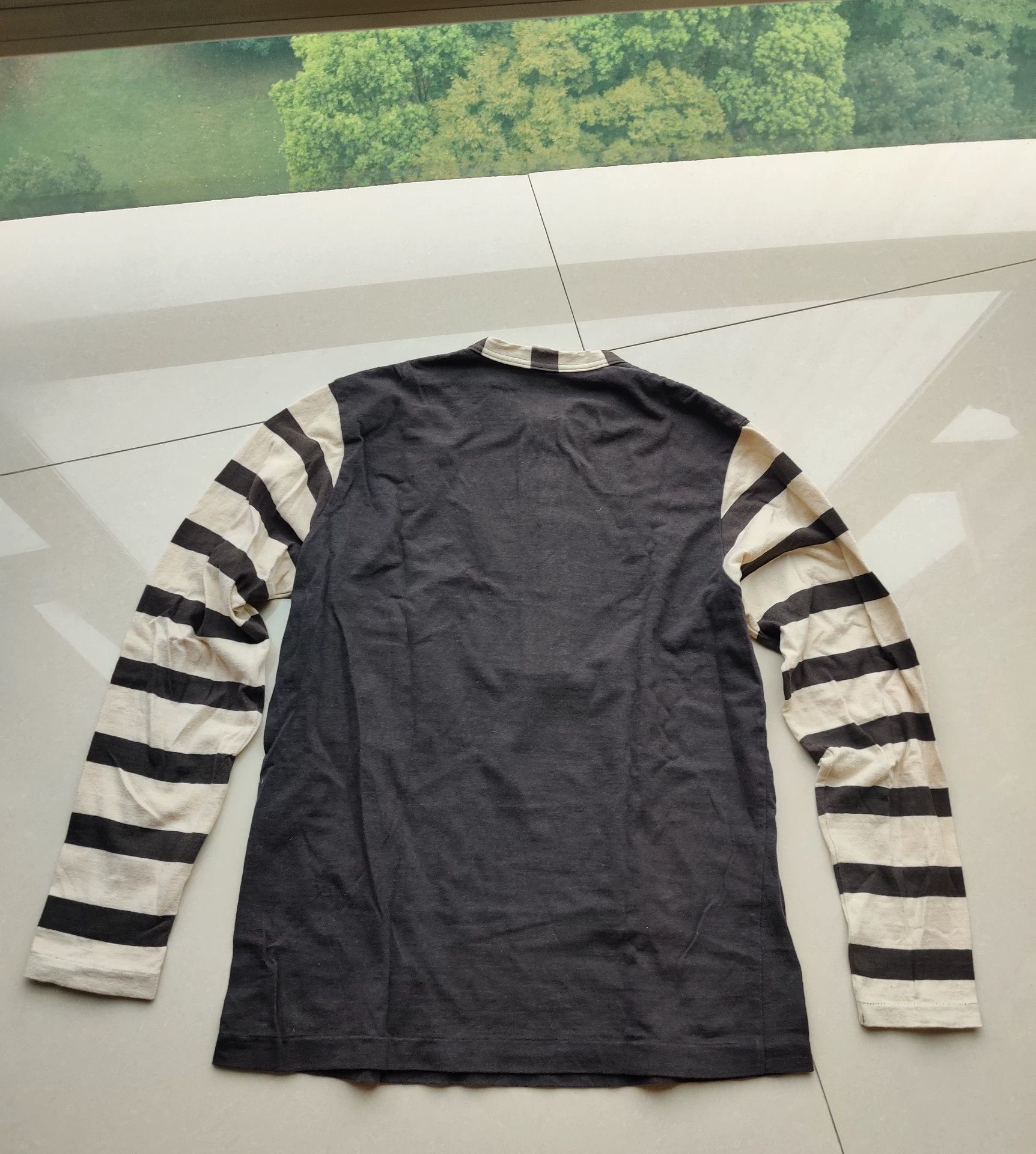 Freewheelers gray and white striped long sleeve shirt Size US M / EU 48-50 / 2 - 2 Thumbnail