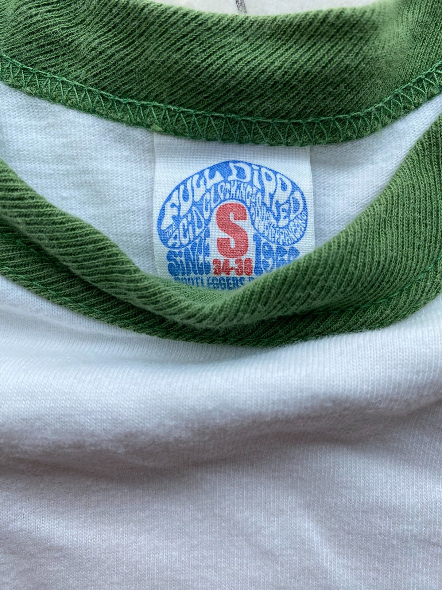 Freewheelers vintage green and white peace tee Size US S / EU 44-46 / 1 - 3 Thumbnail
