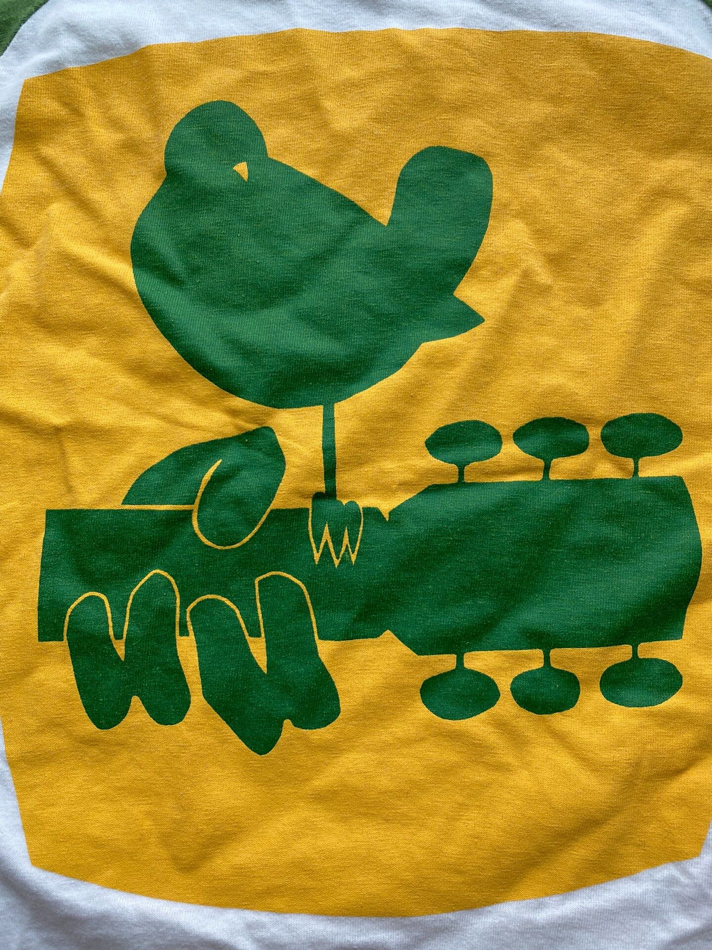 Freewheelers vintage green and white peace tee Size US S / EU 44-46 / 1 - 4 Thumbnail