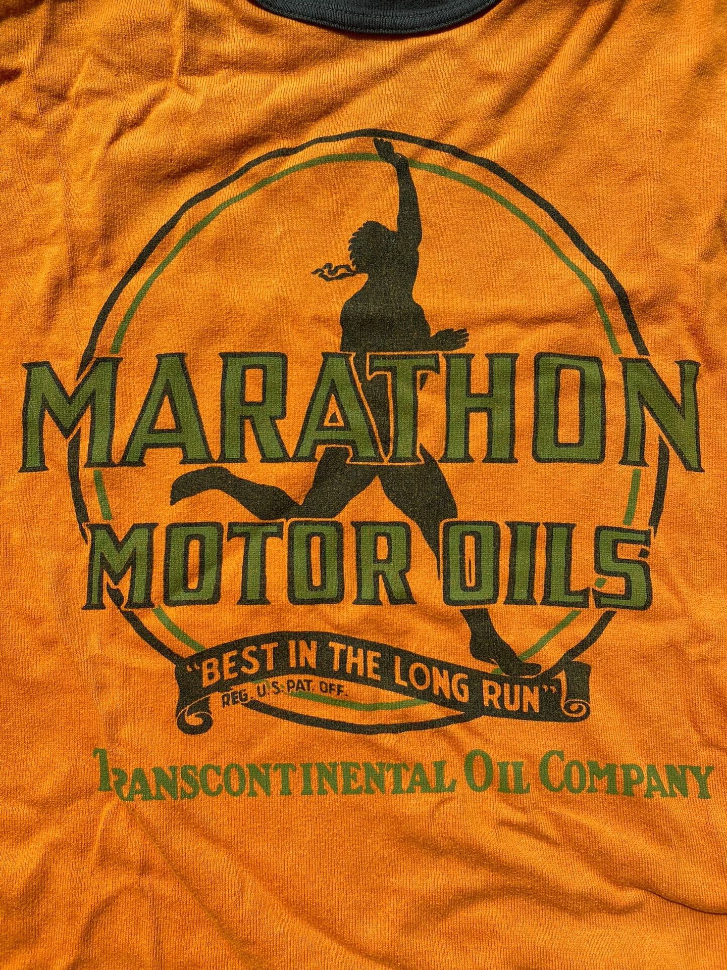 Freewheelers orange and green long sleeve skull shirt Size US M / EU 48-50 / 2 - 3 Thumbnail
