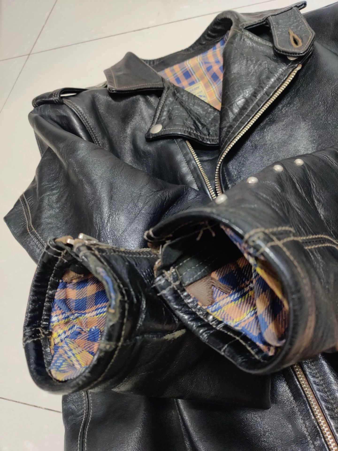 TOYS McCOY vintage black leather motorcycle jacket Size US M / EU 48-50 / 2 - 8 Thumbnail
