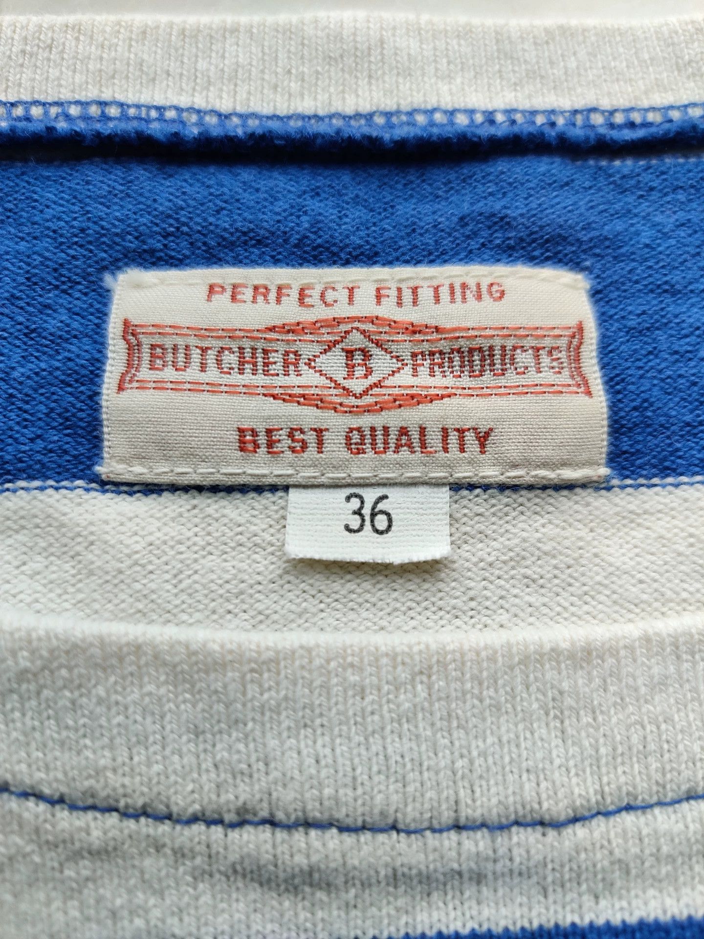 Butcher Products long sleeve navy striped shirt Size US M / EU 48-50 / 2 - 3 Thumbnail