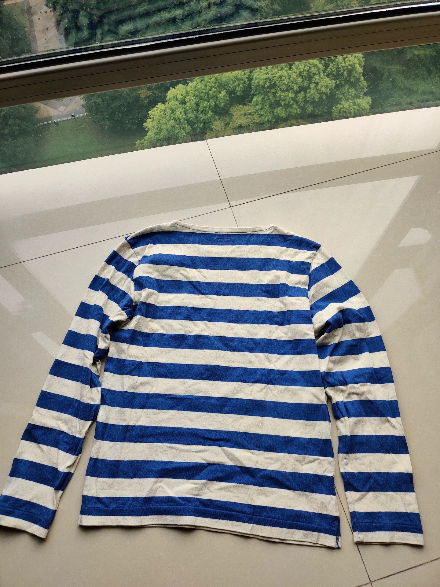 Butcher Products long sleeve navy striped shirt Size US M / EU 48-50 / 2 - 2 Thumbnail