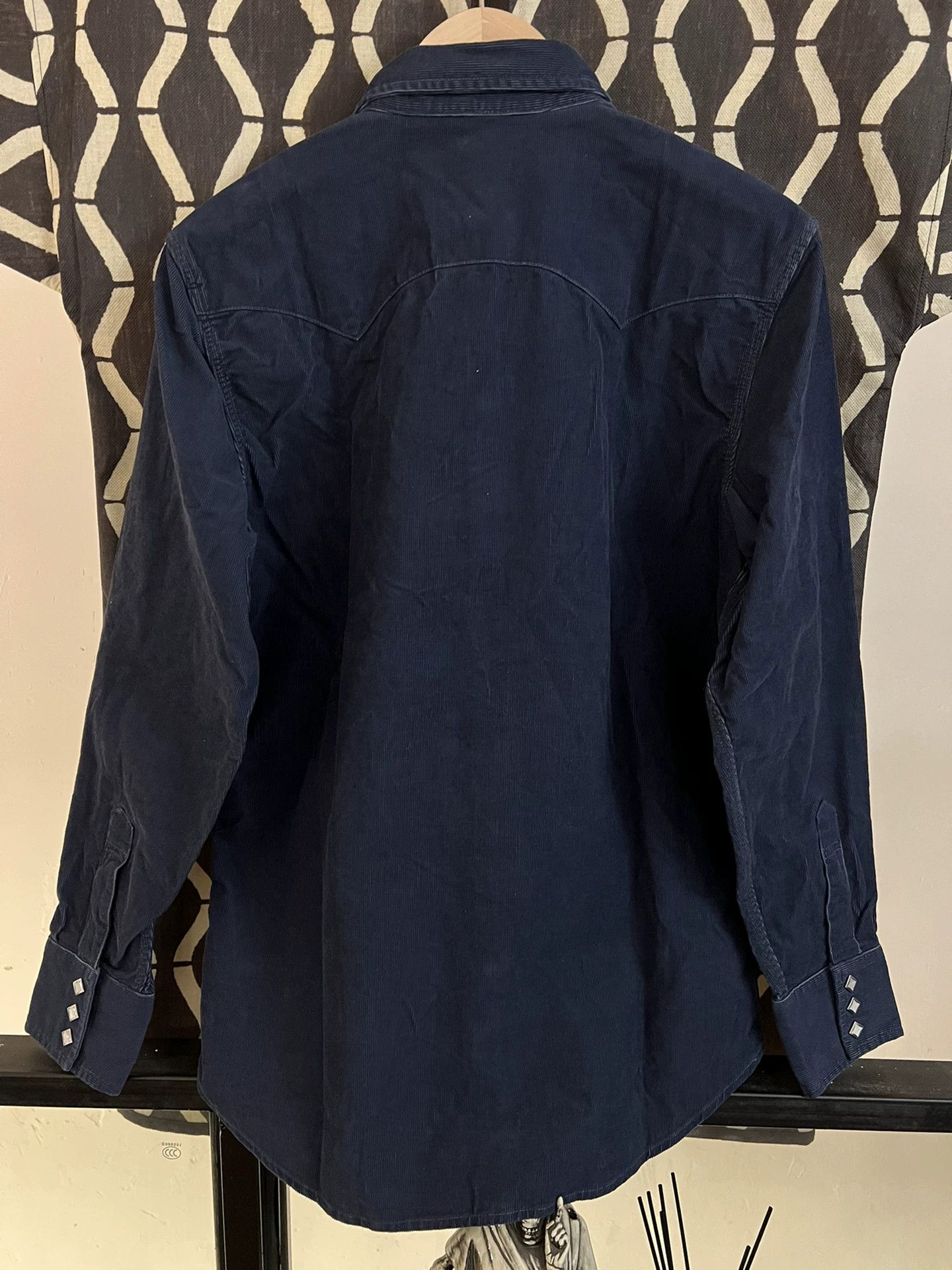 Levi's Vintage Clothing levi's lvc corduroy shirt in navy and wine Size US L / EU 52-54 / 3 - 2 Thumbnail
