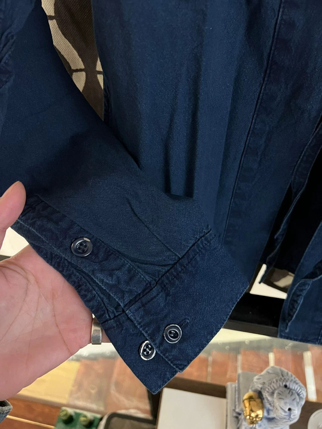Visvim visvim lhamo blue dye shirt Size US M / EU 48-50 / 2 - 3 Thumbnail
