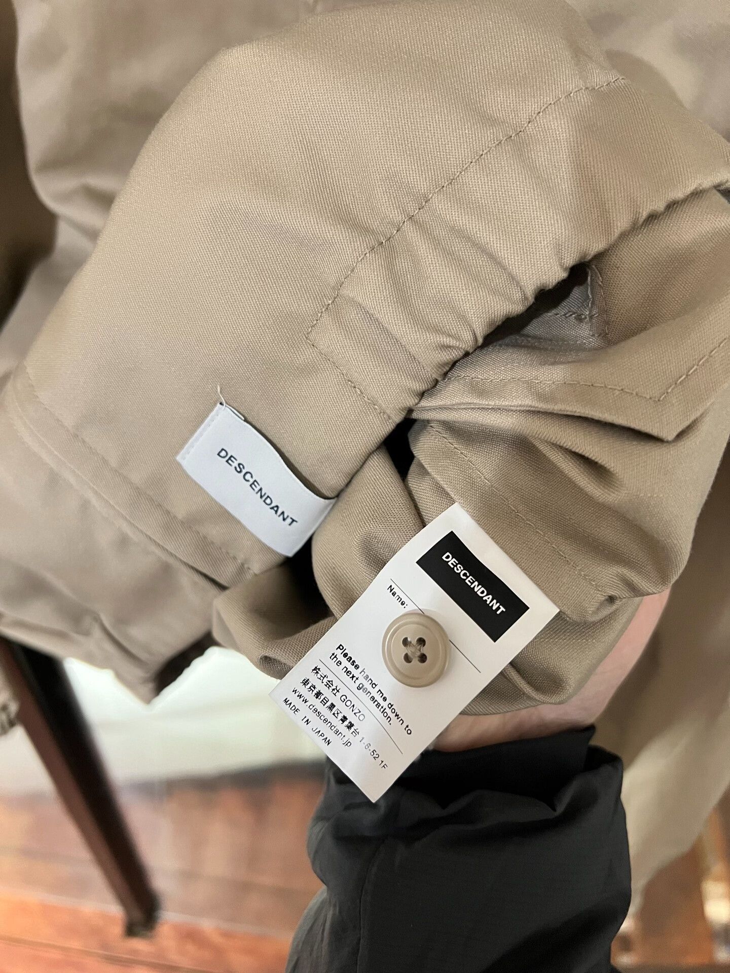 Descendant beige lightweight jacket by DCDT Descendant Size US L / EU 52-54 / 3 - 3 Thumbnail