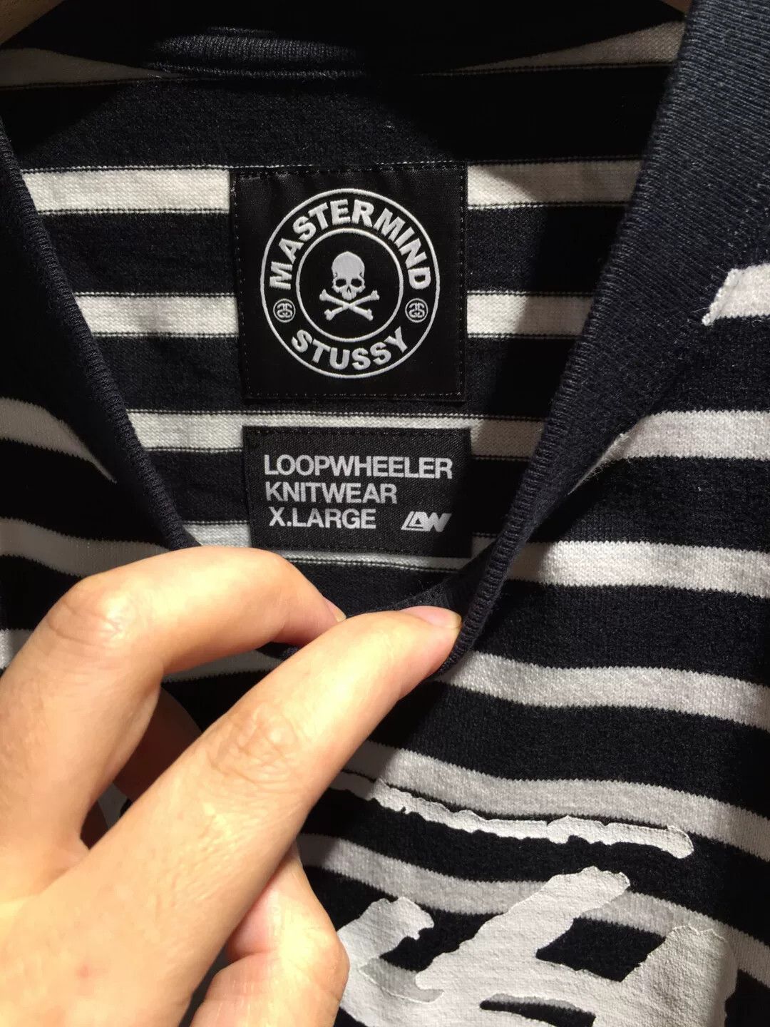 Mastermind Japan mastermind japan x stussy striped t-shirt Size US L / EU 52-54 / 3 - 5 Thumbnail