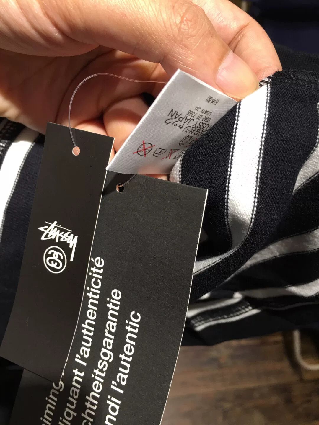 Mastermind Japan mastermind japan x stussy striped t-shirt Size US L / EU 52-54 / 3 - 6 Thumbnail