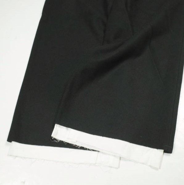Other Other Omar Afridi A TROUSERS Wool Trousers Leather Bottoms OA-AW21-TRS-103-01 DUTY FREE for USA Size ONE SIZE - 7 Thumbnail