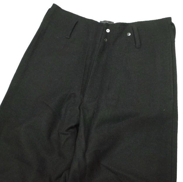 Other Other Omar Afridi A TROUSERS Wool Trousers Leather Bottoms OA-AW21-TRS-103-01 DUTY FREE for USA Size ONE SIZE - 4 Thumbnail
