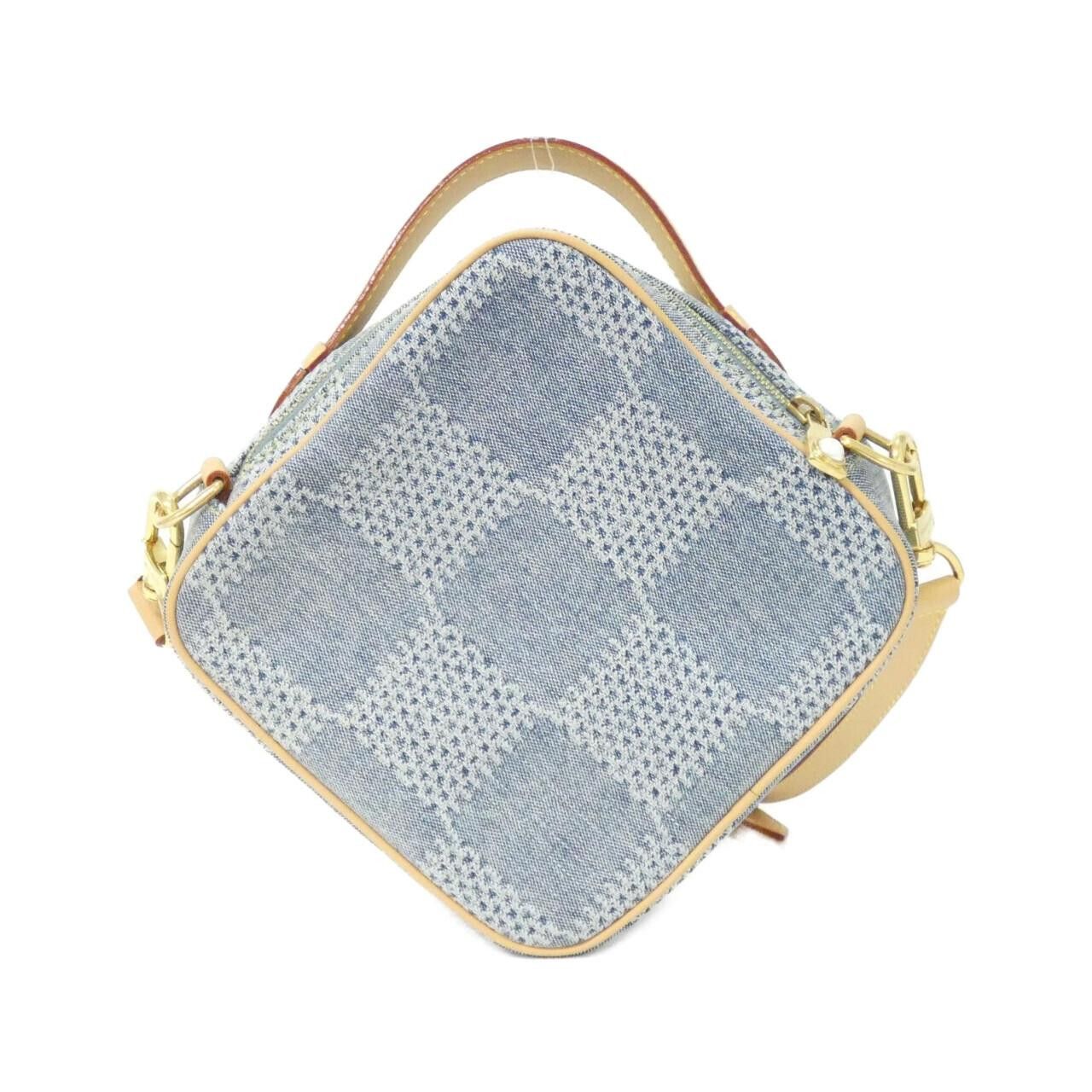 Louis Vuitton Louis Vuitton Louis Vuitton Damier Denim 3D Chess Cotton Canvas Shoulder Bag Canvas Shoulder Bag N40706 DUTY FREE for USA Size ONE SIZE - 2 Thumbnail