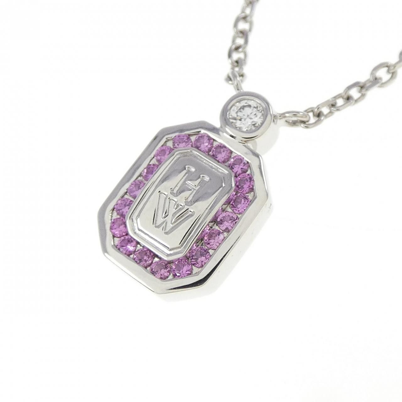 Harry Winston Harry Winston Harry Winston HW Logo Platinum Necklace Metal Necklace PEPSPRD16HWL DUTY FREE for USA Size ONE SIZE - 3 Thumbnail