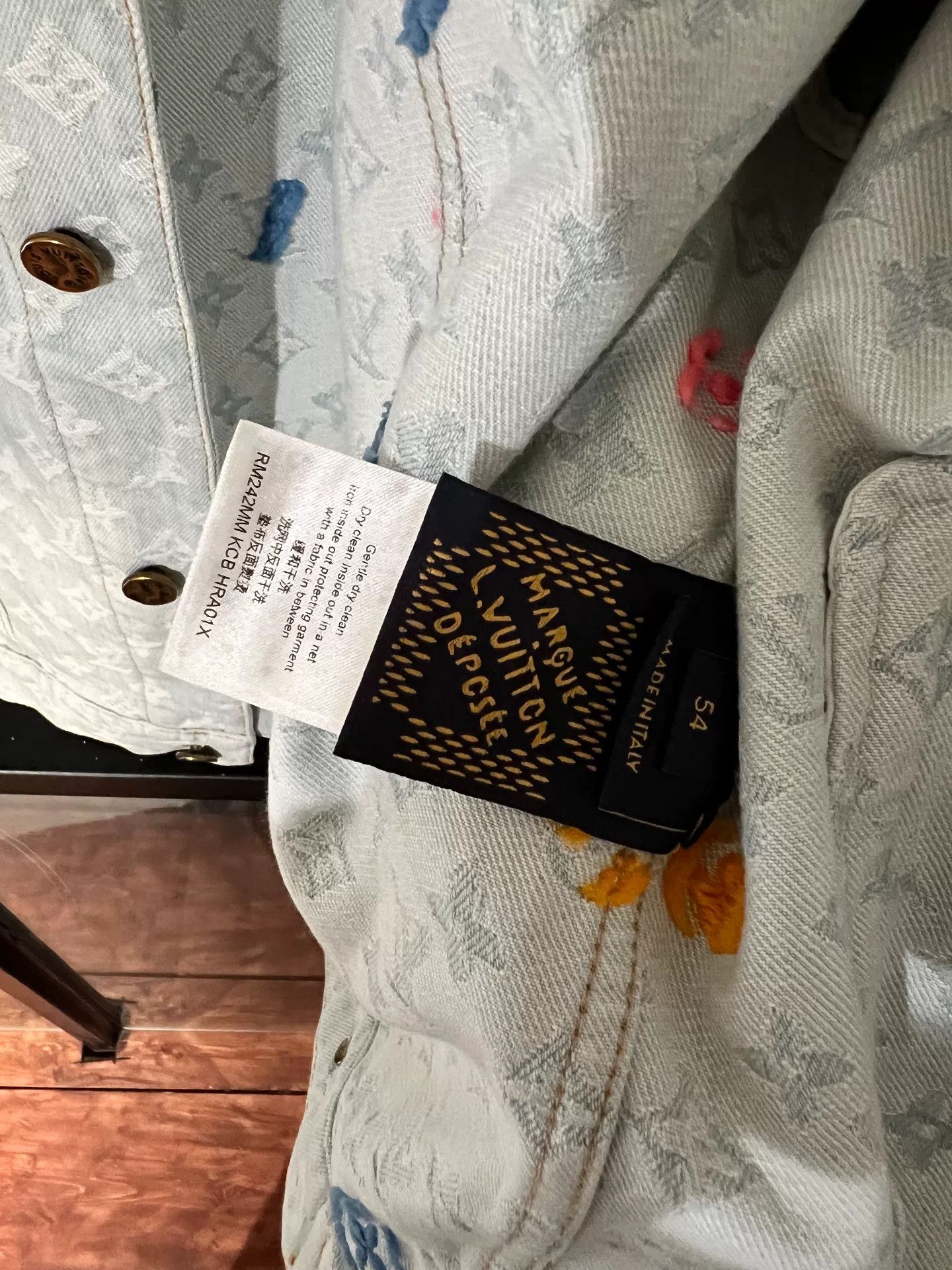 Louis Vuitton louis vuitton x tyler logo embroidered denim jacket Size US XXL / EU 58 / 5 - 3 Thumbnail