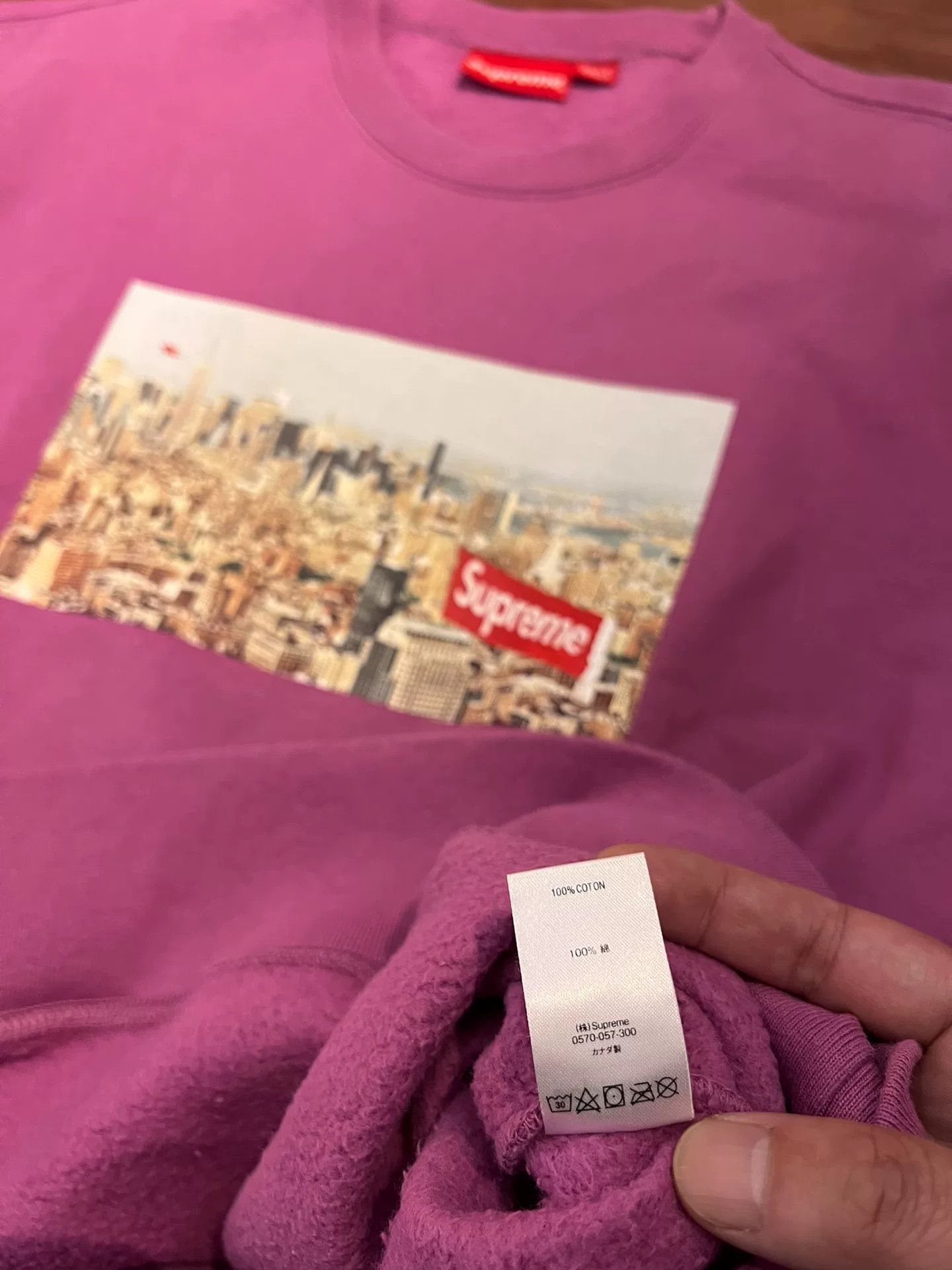 Supreme supreme 20fw aerial crewneck sweatshirt purple Size US M / EU 48-50 / 2 - 2 Thumbnail