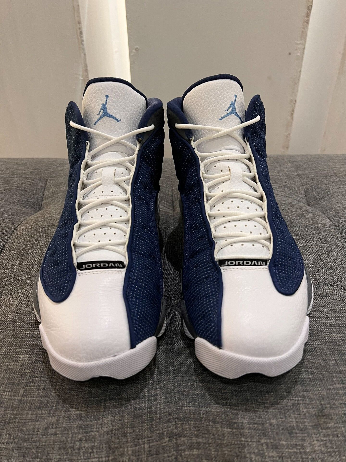 Jordan Brand aj13 retro flint grey navy blue sneakers Size US 10 / EU 43 - 2 Thumbnail