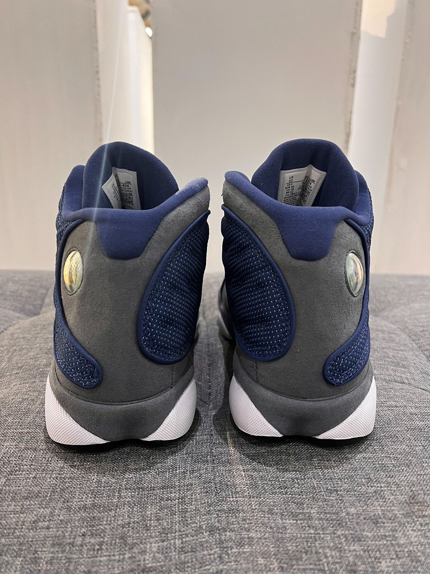 Jordan Brand aj13 retro flint grey navy blue sneakers Size US 10 / EU 43 - 3 Thumbnail