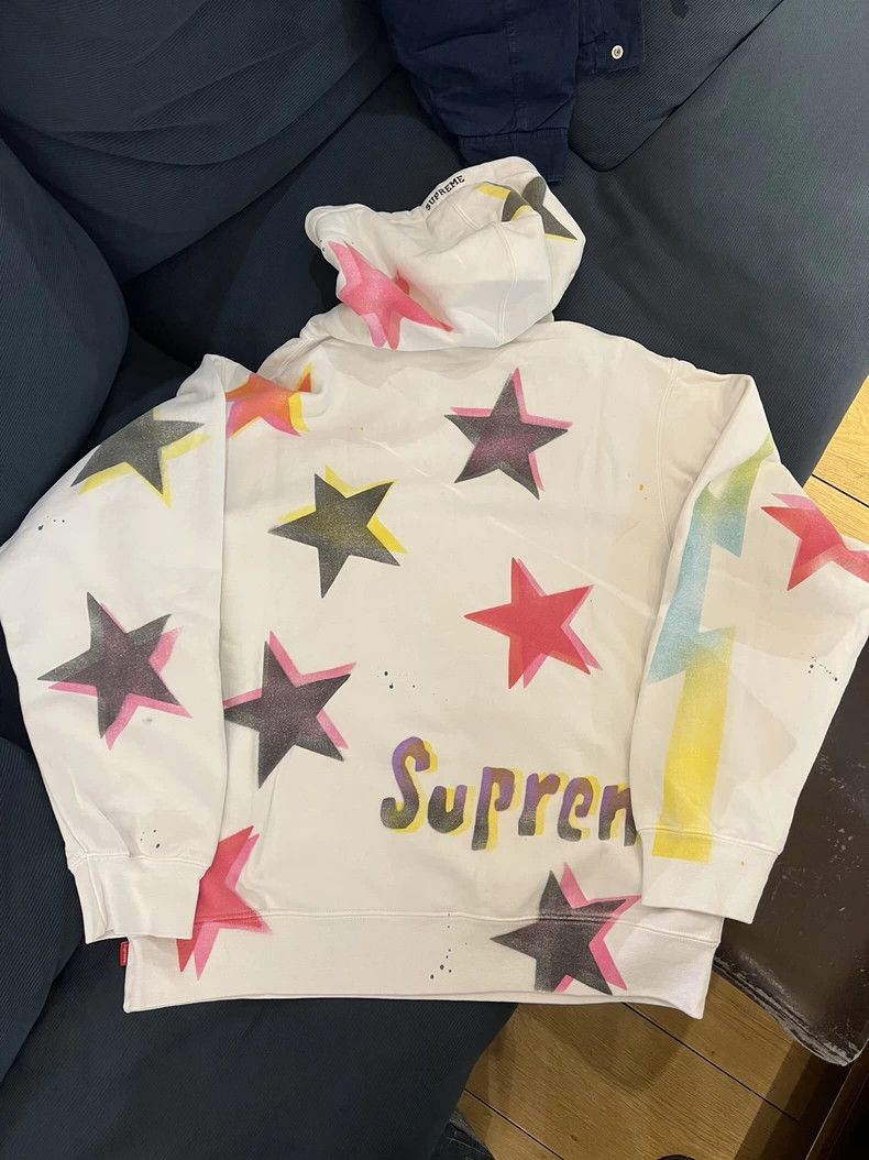 Supreme supreme gonz stars hooded sweatshirt white Size US M / EU 48-50 / 2 - 3 Thumbnail