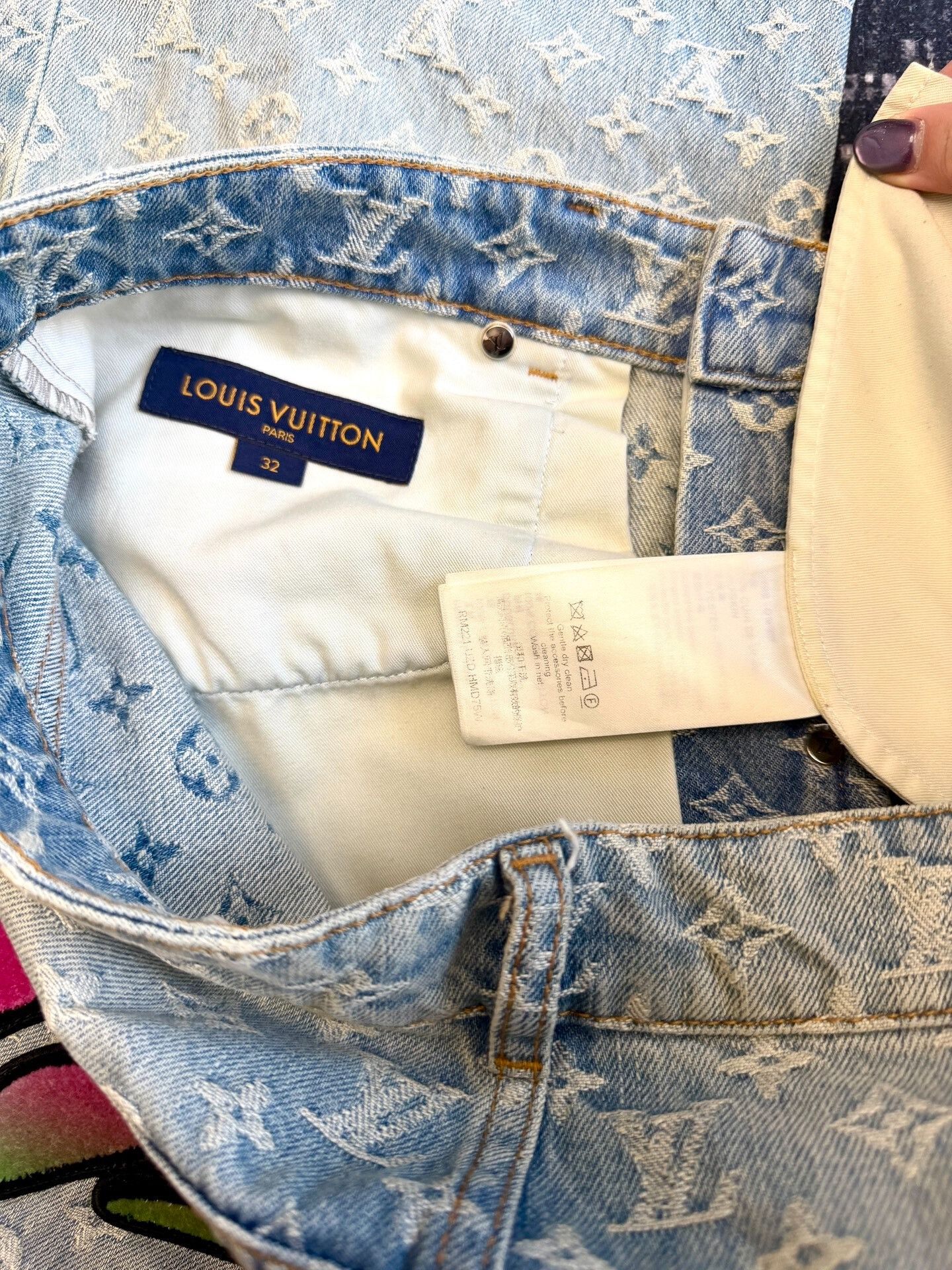 Louis Vuitton louis vuitton fiery logo denim pants Size US 32 / EU 48 - 3 Thumbnail