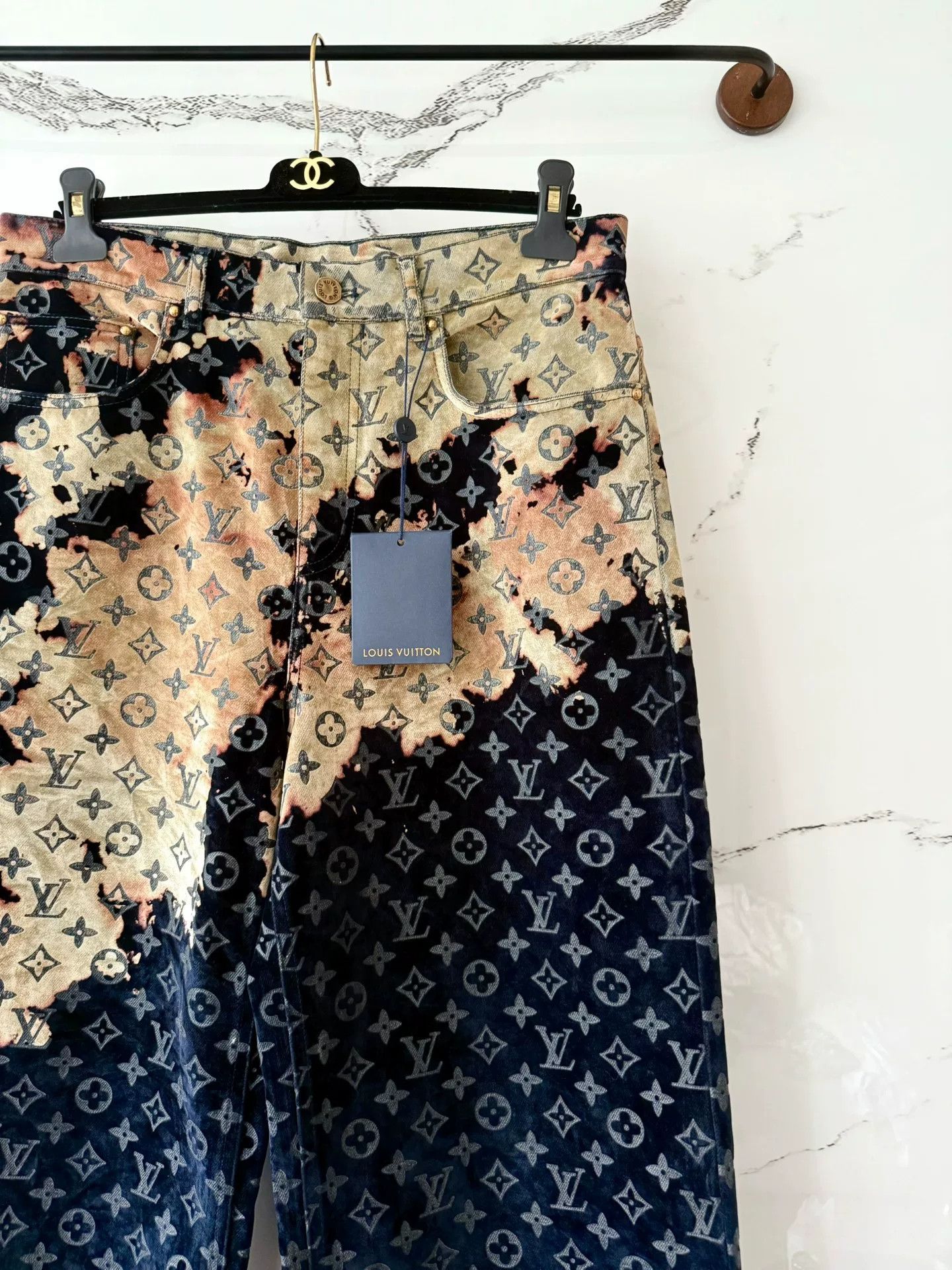 Louis Vuitton louis vuitton LV 24ss fire cloud denim pants Size 30" / US 8 / IT 44 - 2 Thumbnail