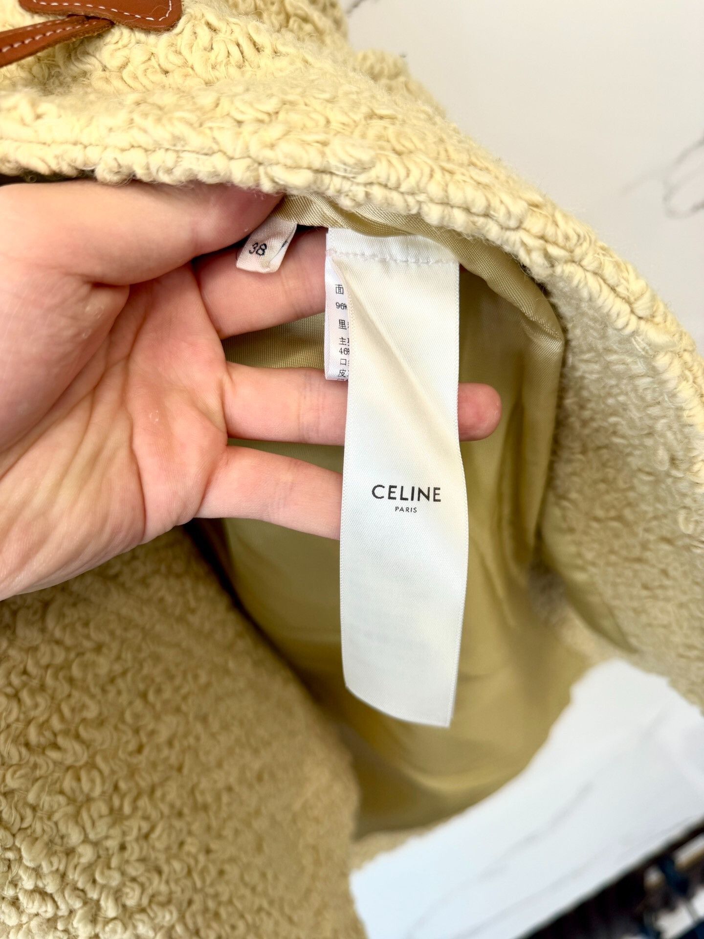 Celine celine cream woven oversized coat Size M / US 6-8 / IT 42-44 - 5 Thumbnail